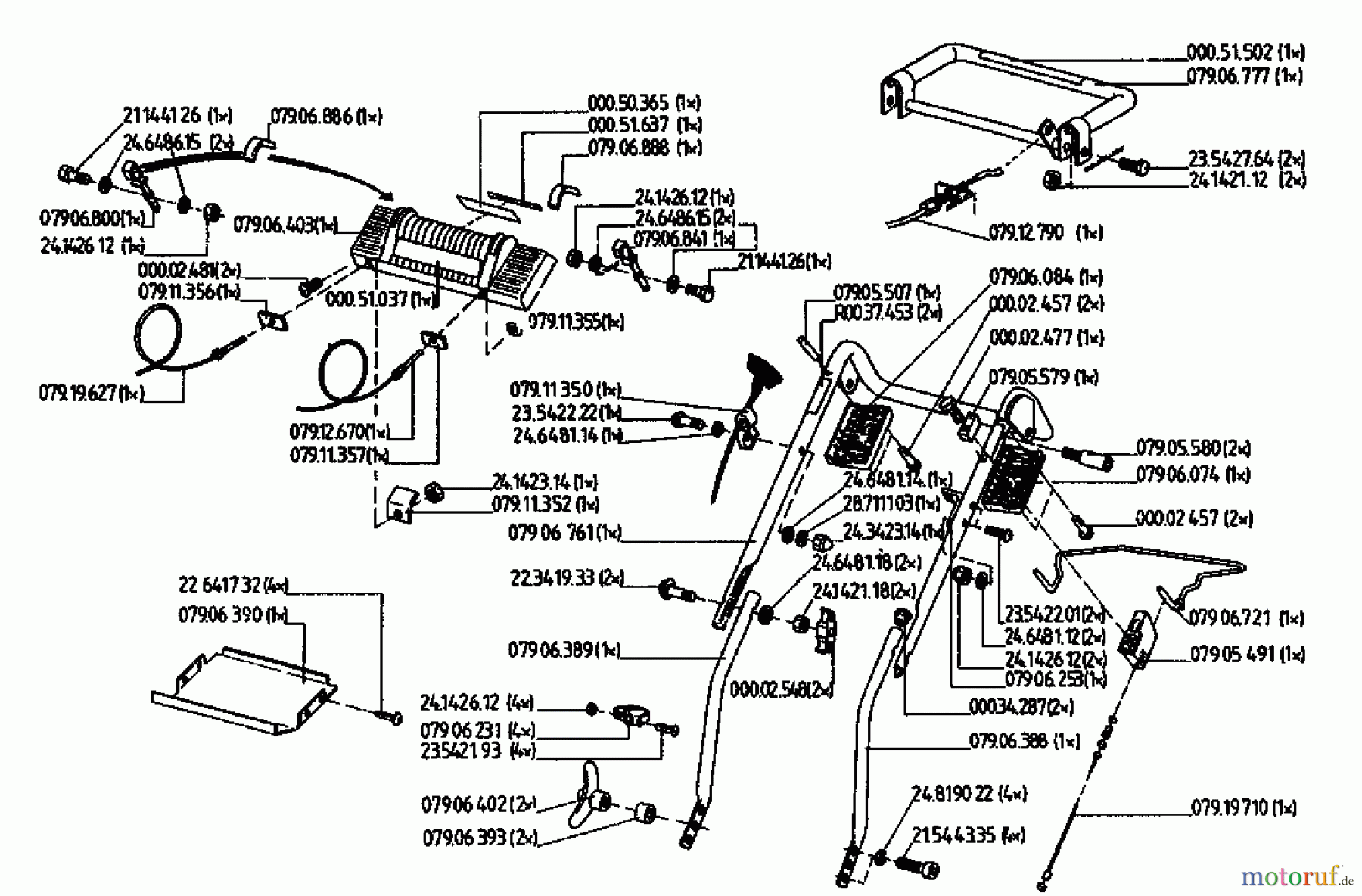  Gutbrod Motormäher mit Antrieb MH 454 RVS 04024.03  (1994) Holm