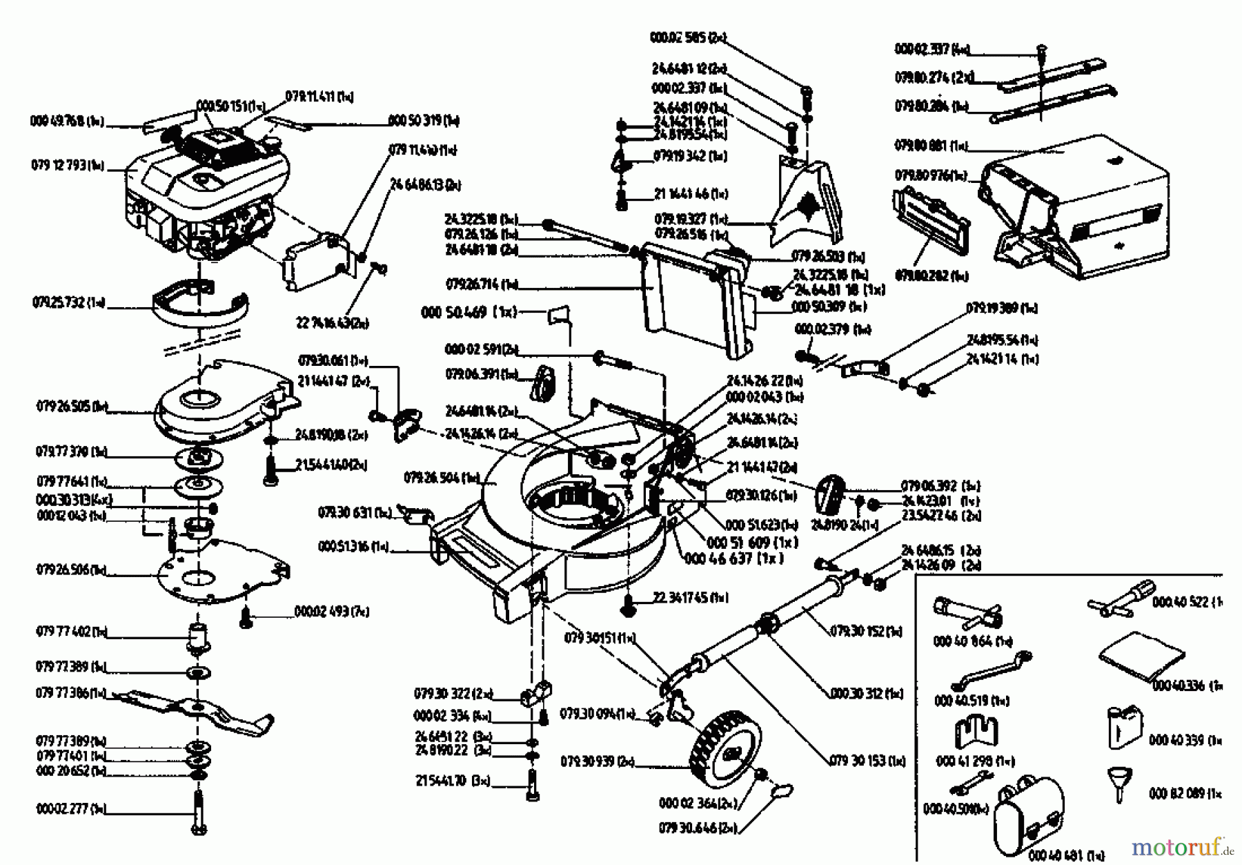  Gutbrod Motormäher mit Antrieb MH 454 RVS 04024.03  (1994) Grundgerät