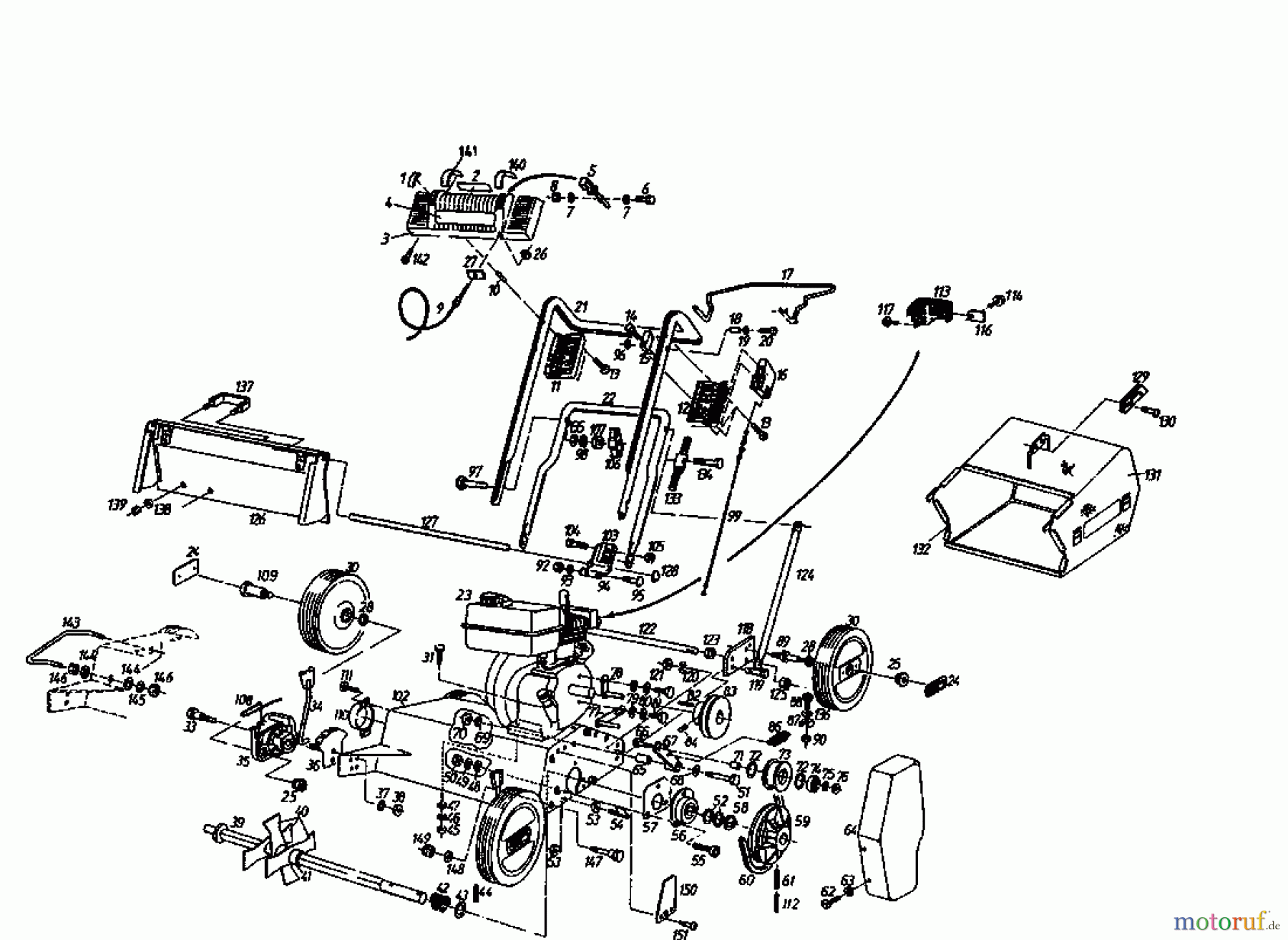  Gutbrod Motorvertikutierer MV 404 04010.01  (1995) Grundgerät
