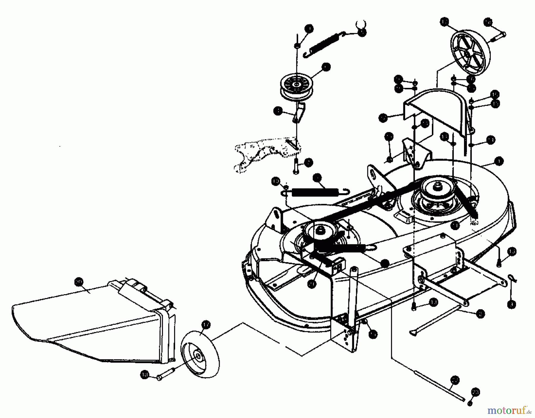  Gutbrod Rasentraktoren RSB 110-16 H 00097.02  (1995) Mähwerk 100cm