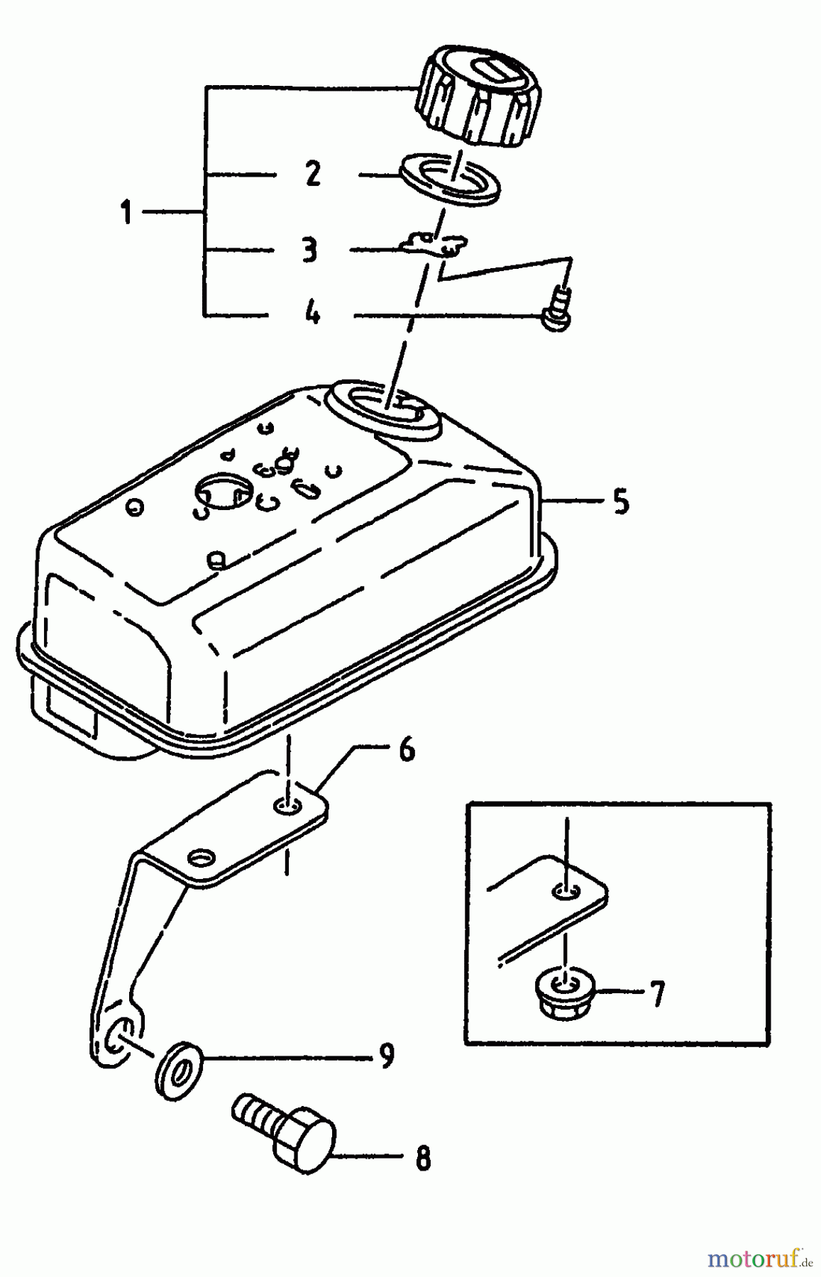  Gutbrod Motorhacken MB 62-52 K 07518.03  (1996) Tank