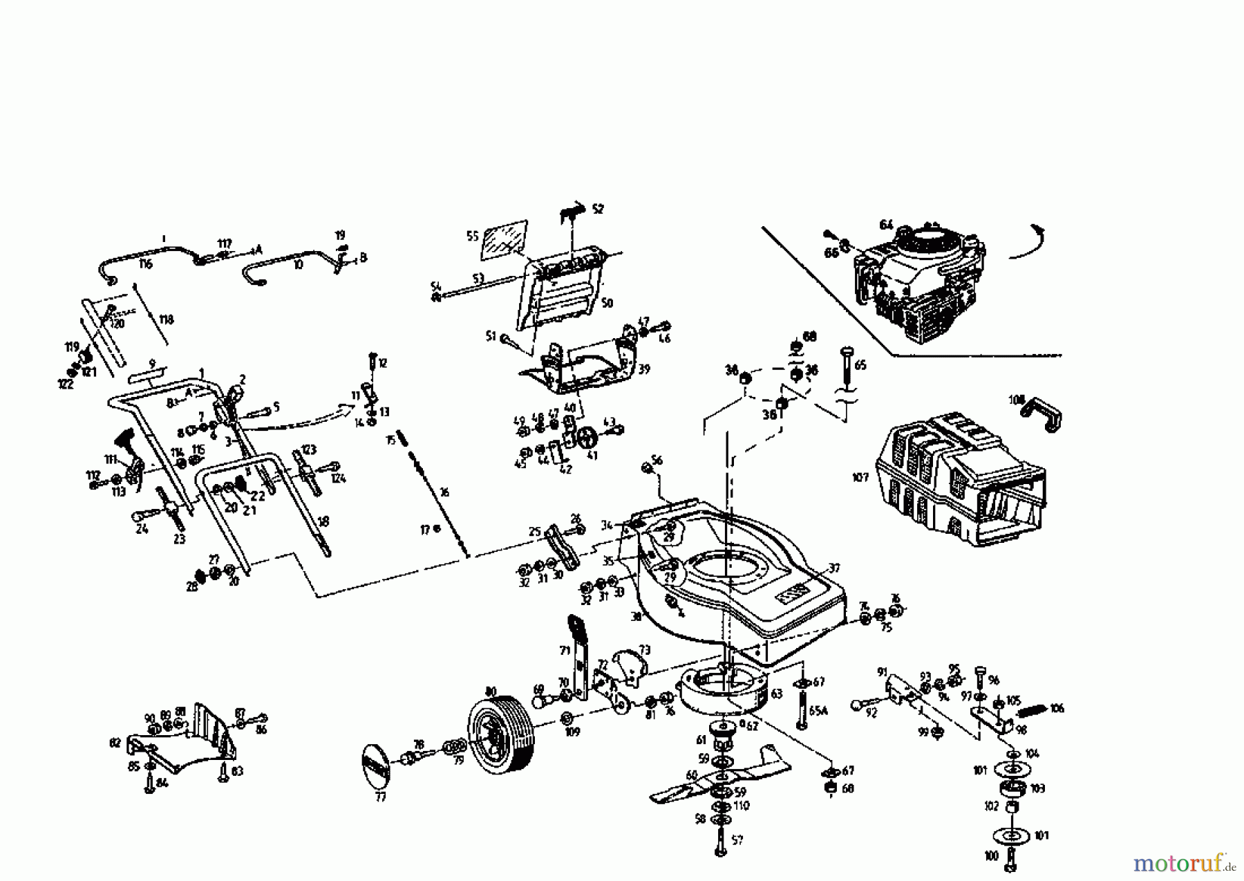  Gutbrod Motormäher mit Antrieb ECO BR 5 04033.09  (1996) Grundgerät
