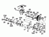 Gutbrod GOLDEN SPRINT BR 04054.02 (1996) Listas de piezas de repuesto y dibujos Gearbox, Wheels, Cutting hight adjustment