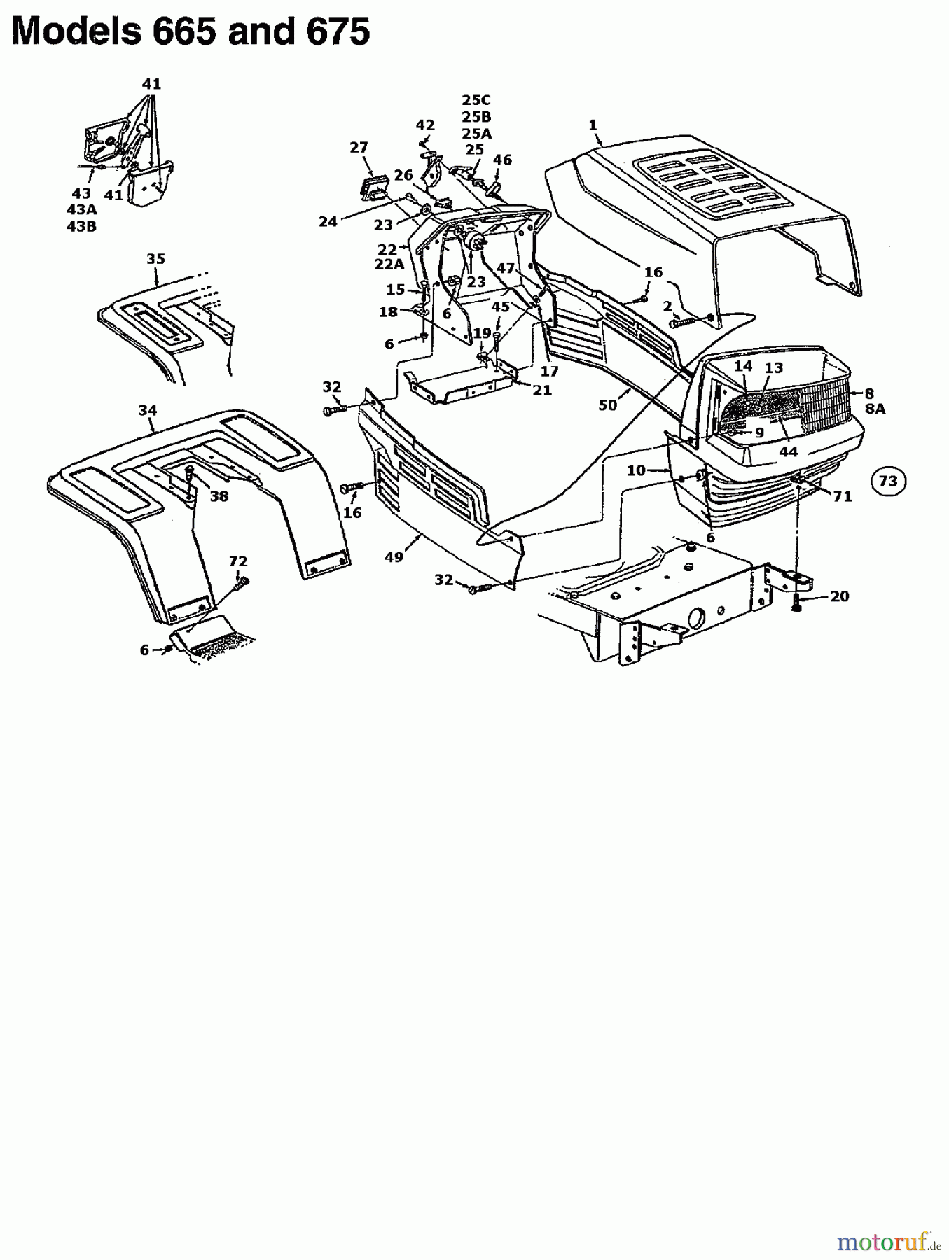  MTD Rasentraktoren B/160 13AT675G678  (1997] Armaturenbrett, Motorhaube, Sitzwanne