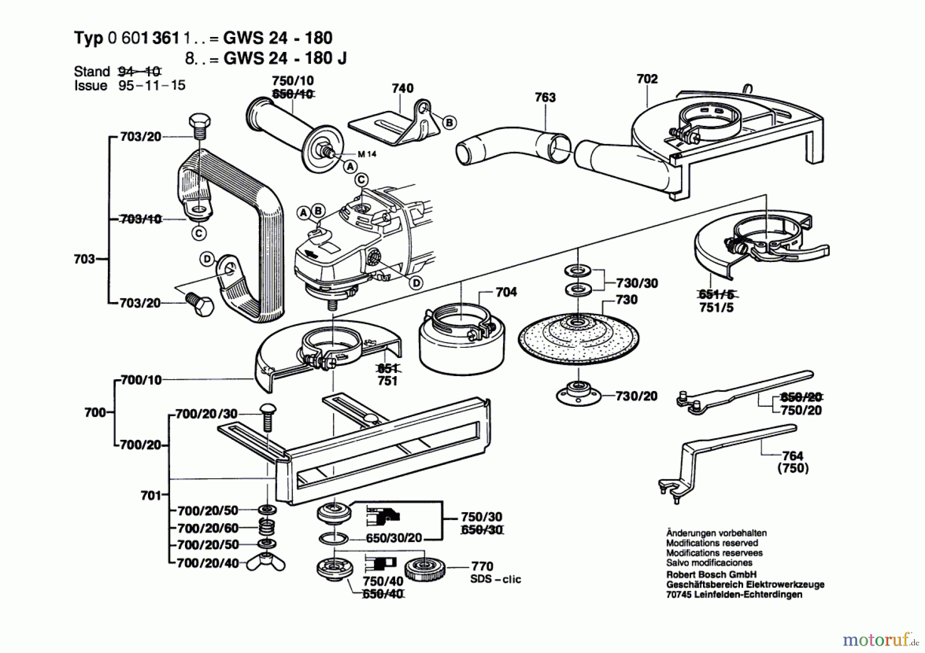  Bosch Werkzeug Winkelschleifer GWS 24-180 Seite 2