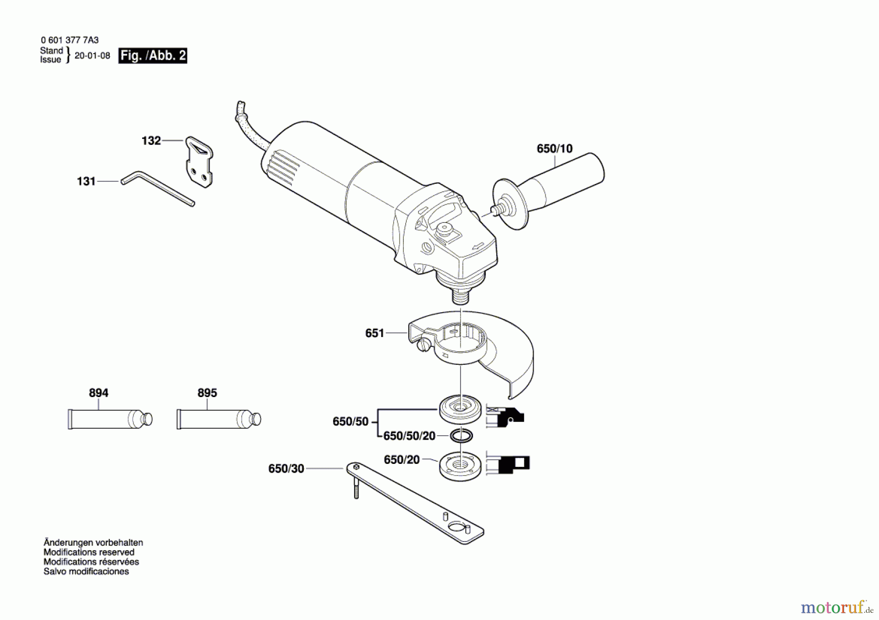  Bosch Werkzeug Winkelschleifer GWS 850 CE Seite 2