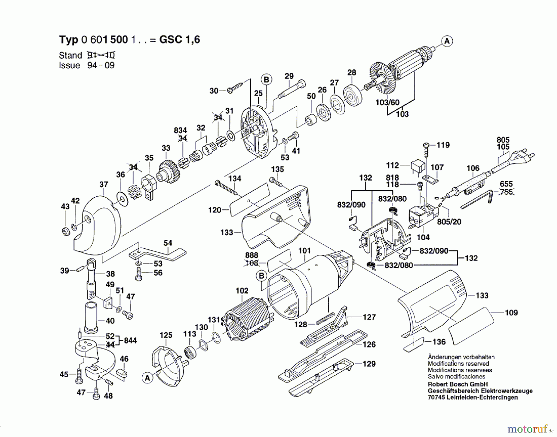  Bosch Werkzeug Blechschere GSC 1,6 Seite 1