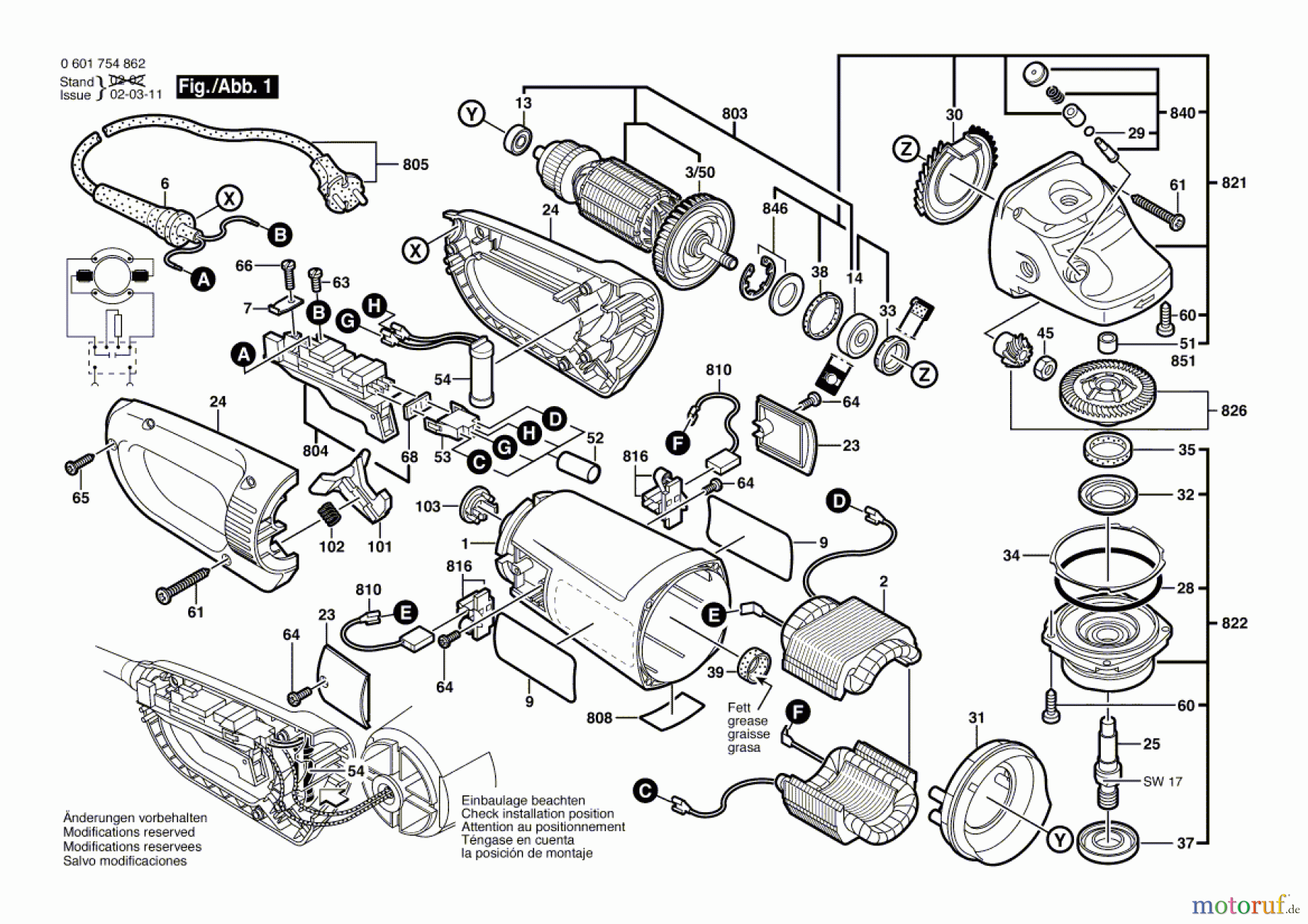  Bosch Werkzeug Winkelschleifer WKS 23-230 JS Seite 1