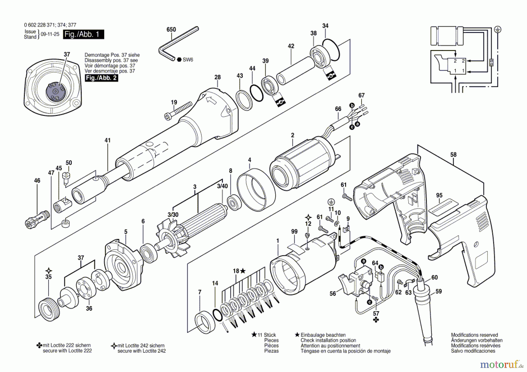  Bosch Werkzeug Geradschleifer ---- Seite 1