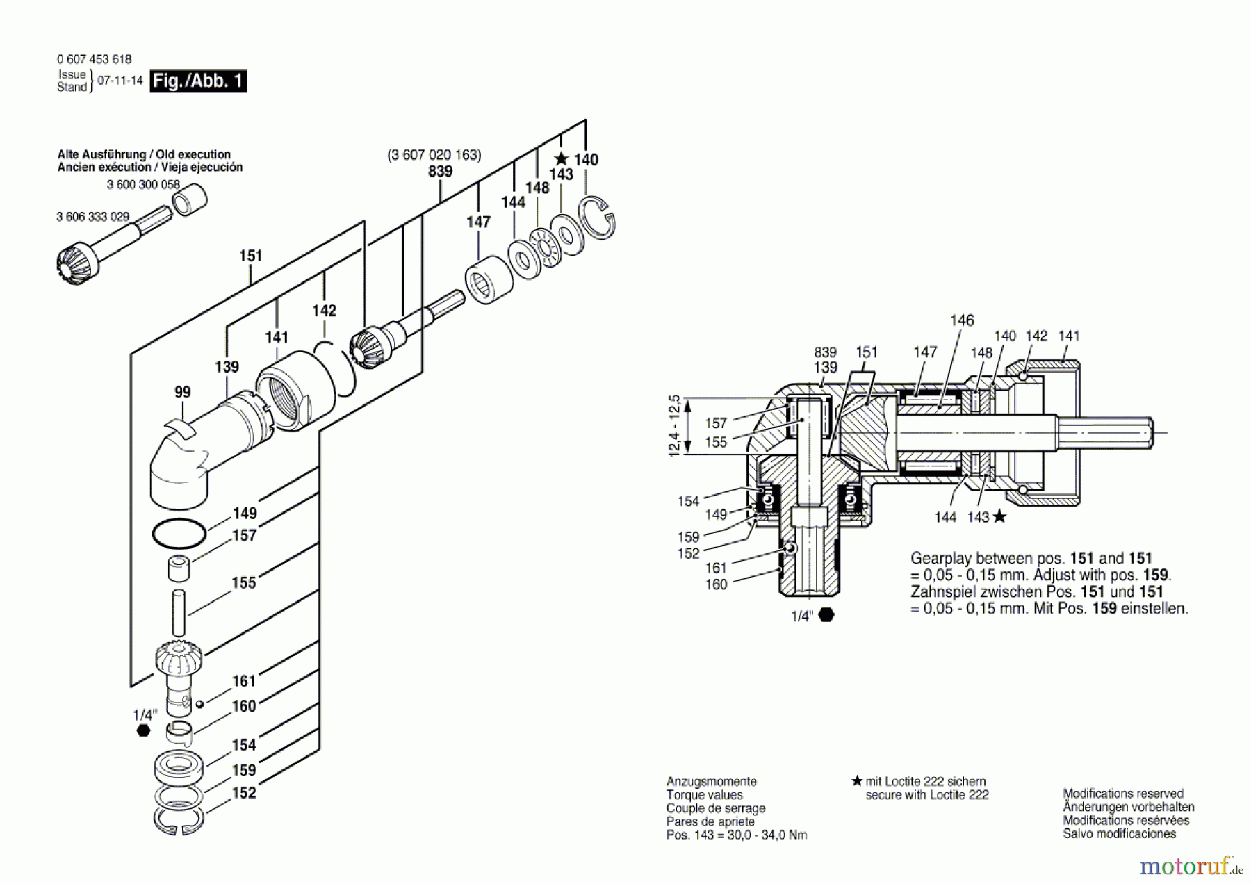  Bosch Werkzeug Winkelschraubkopf 180 WATT-SERIE Seite 1