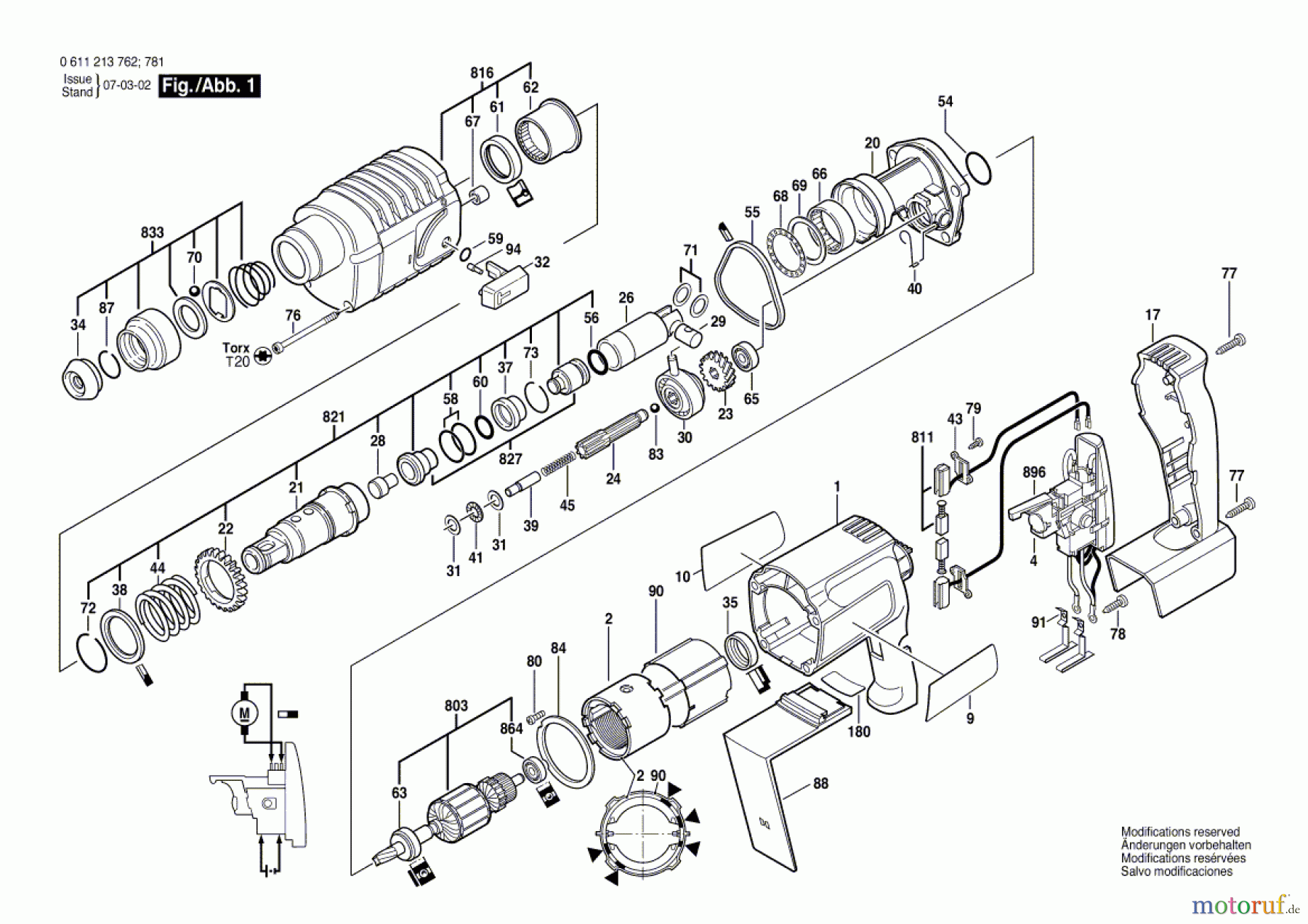  Bosch Akku Werkzeug Gw-Akku-Bohrhammer 524 V Seite 1