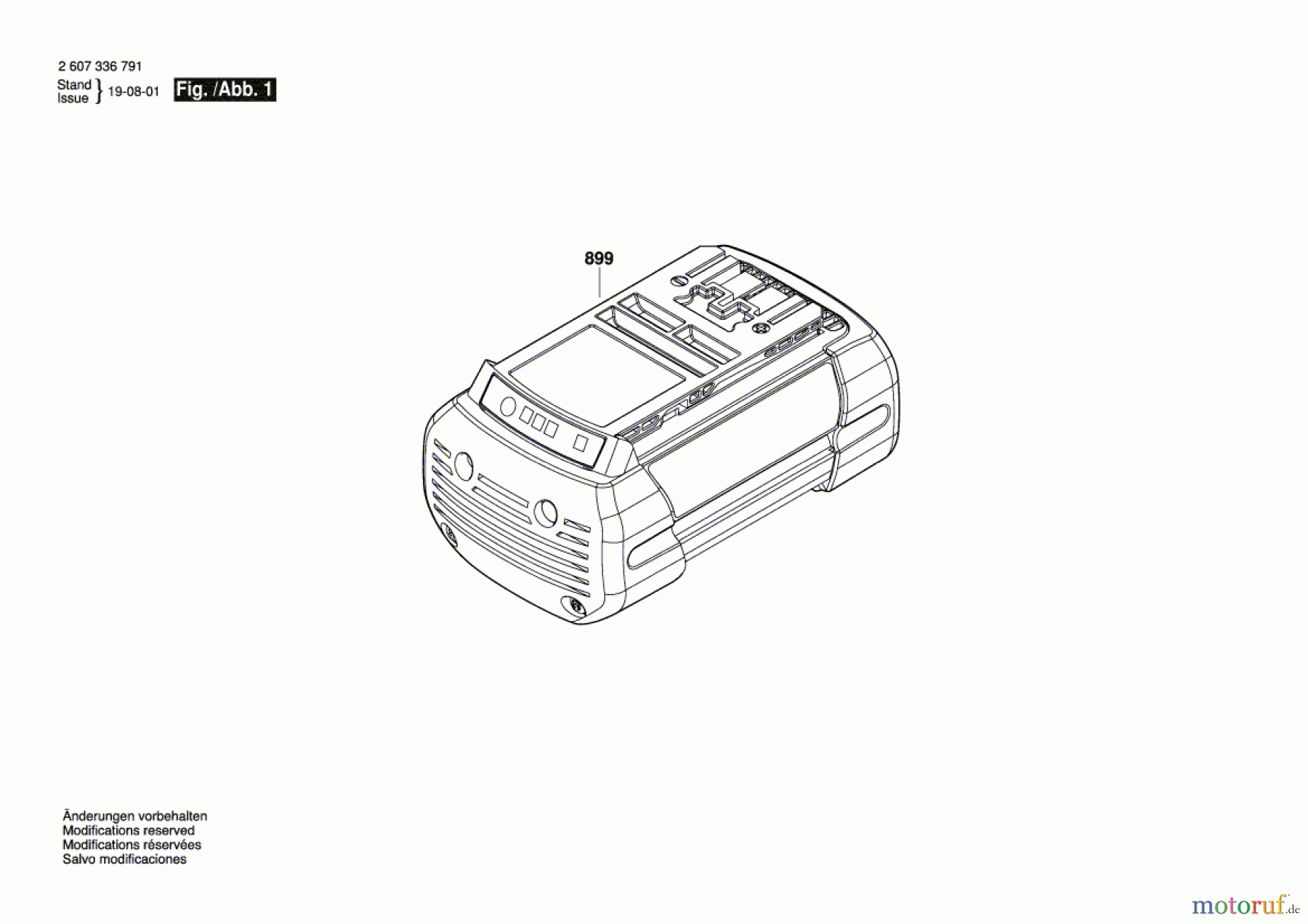  Bosch Werkzeug Einschub-Akkupaket BAT838 36V  4,0Ah Seite 1