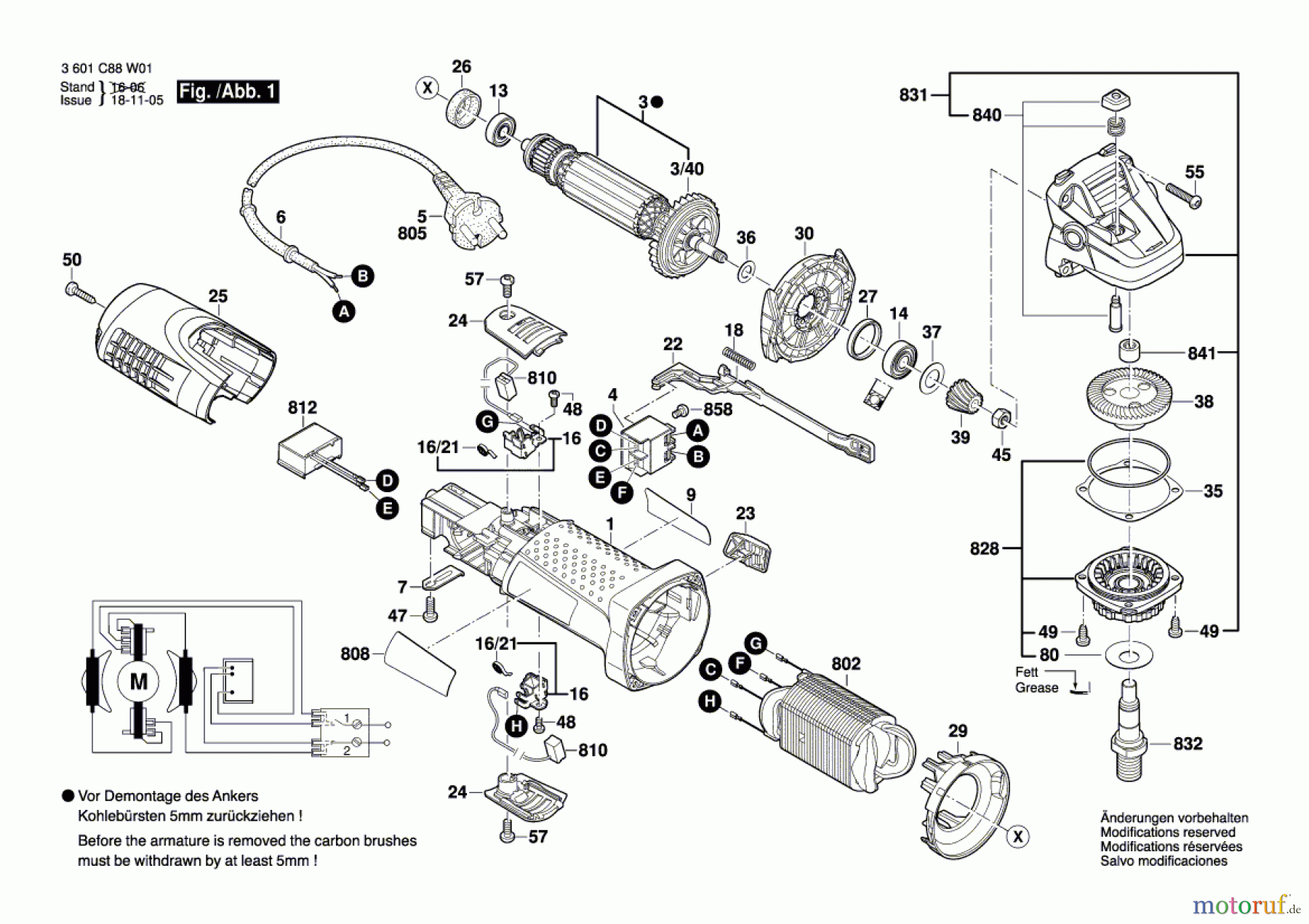  Bosch Werkzeug Winkelschleifer EWS 7-115 BASIC Seite 1