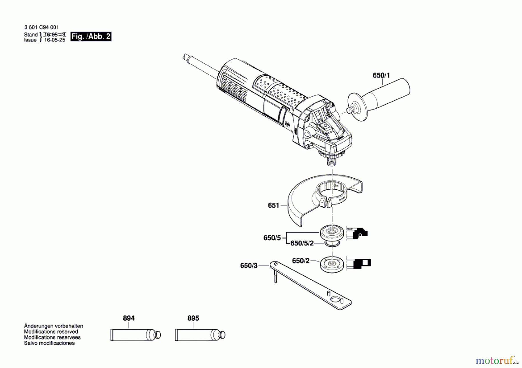  Bosch Werkzeug Winkelschleifer GWS 750 Seite 2
