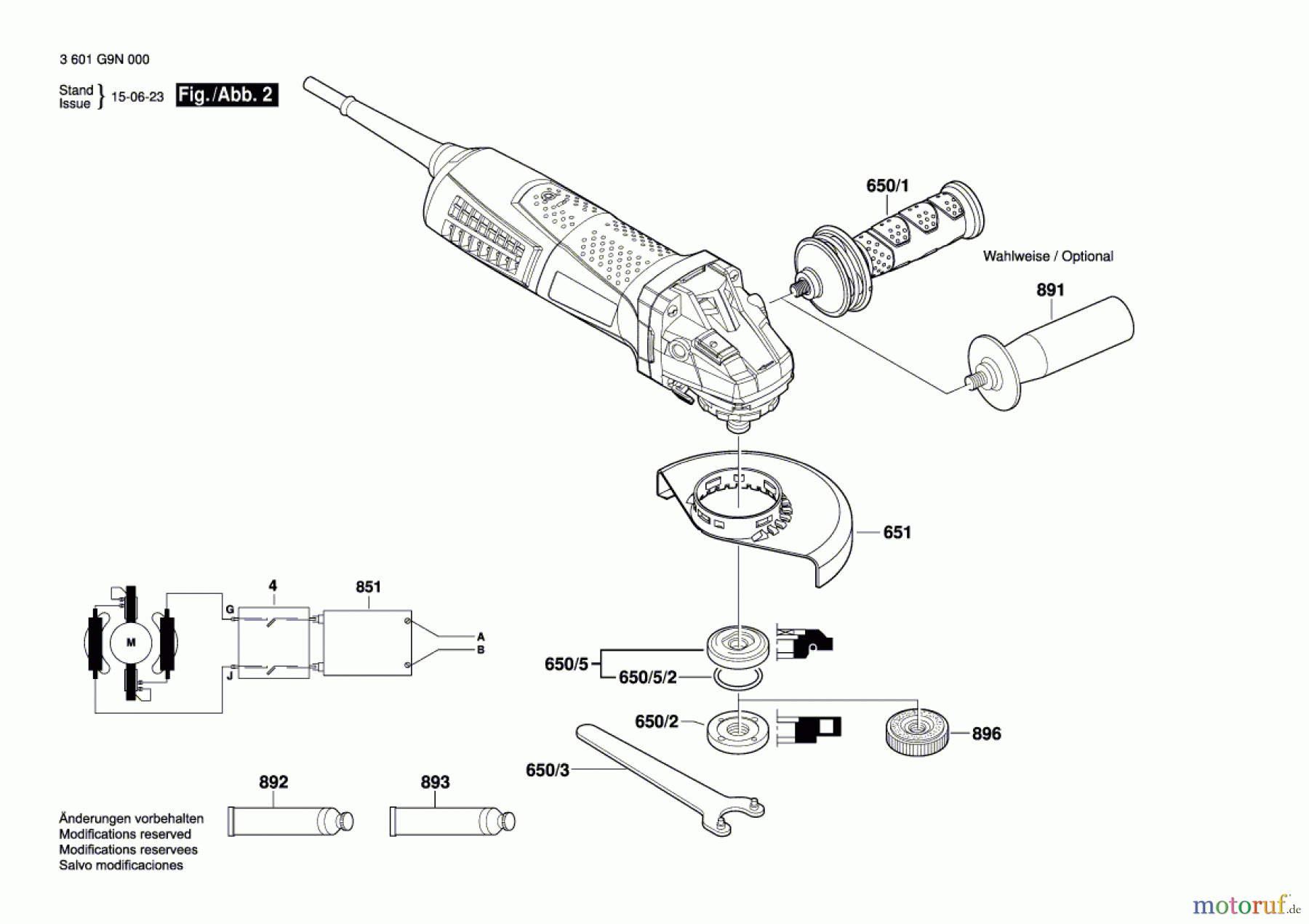  Bosch Werkzeug Winkelschleifer GWS 19-125 CI Seite 2