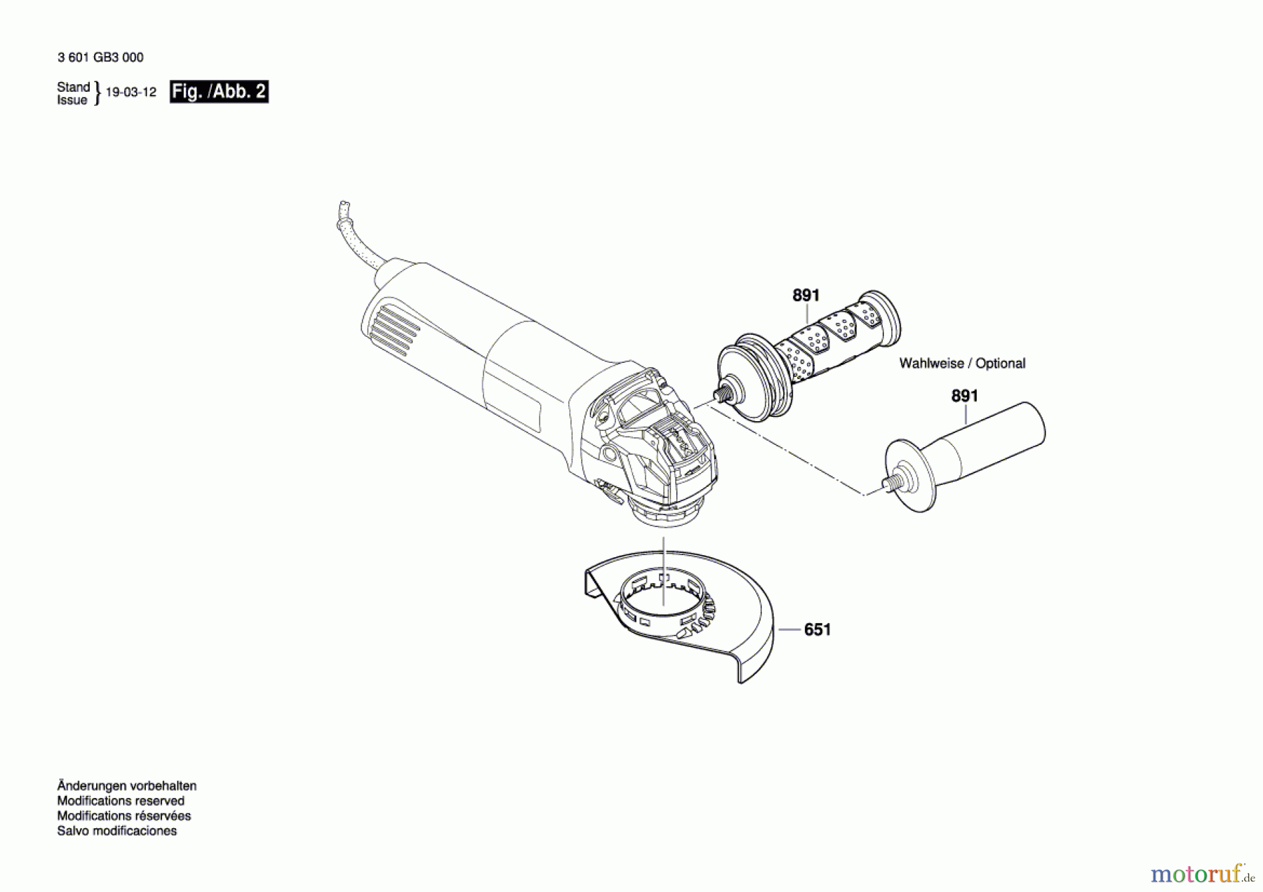  Bosch Werkzeug Winkelschleifer GWX 10-125 Seite 2