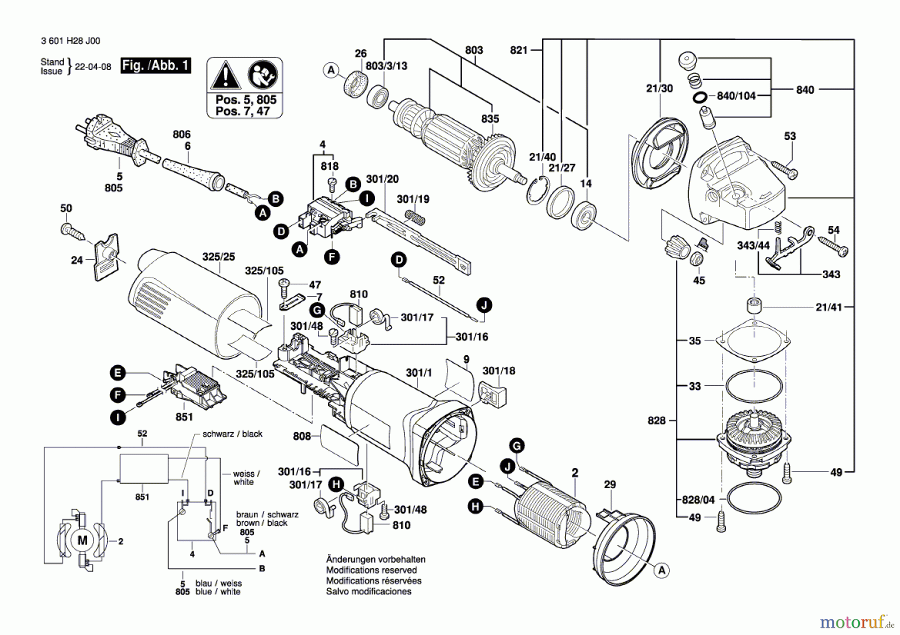  Bosch Werkzeug Winkelschleifer CG 10-125 Seite 1