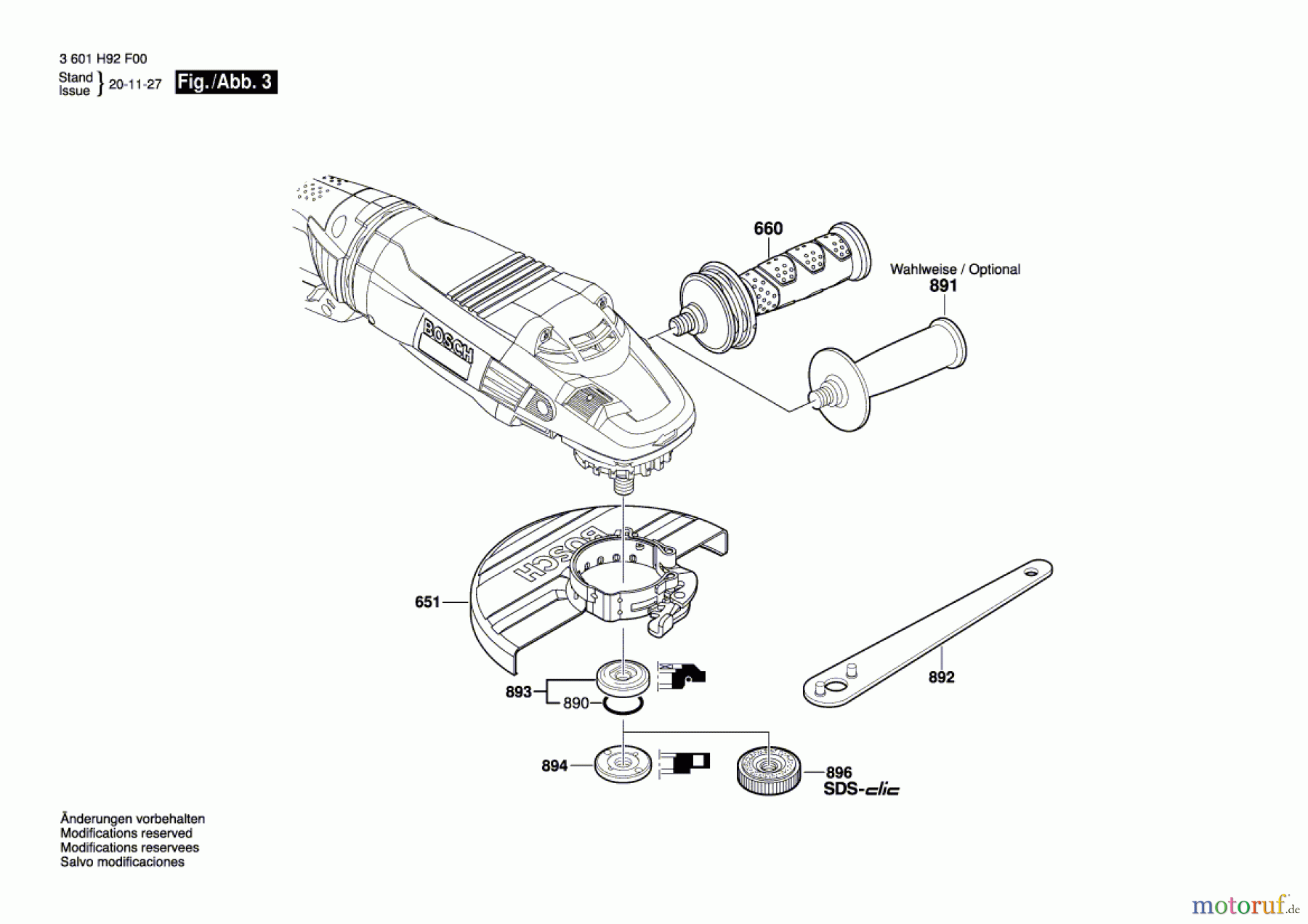  Bosch Werkzeug Winkelschleifer GWS 26-180 LVI Seite 3