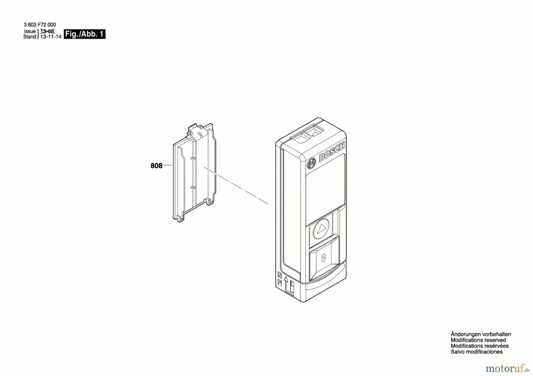  Bosch Werkzeug Entfernungsmesser PLR 15 Seite 1