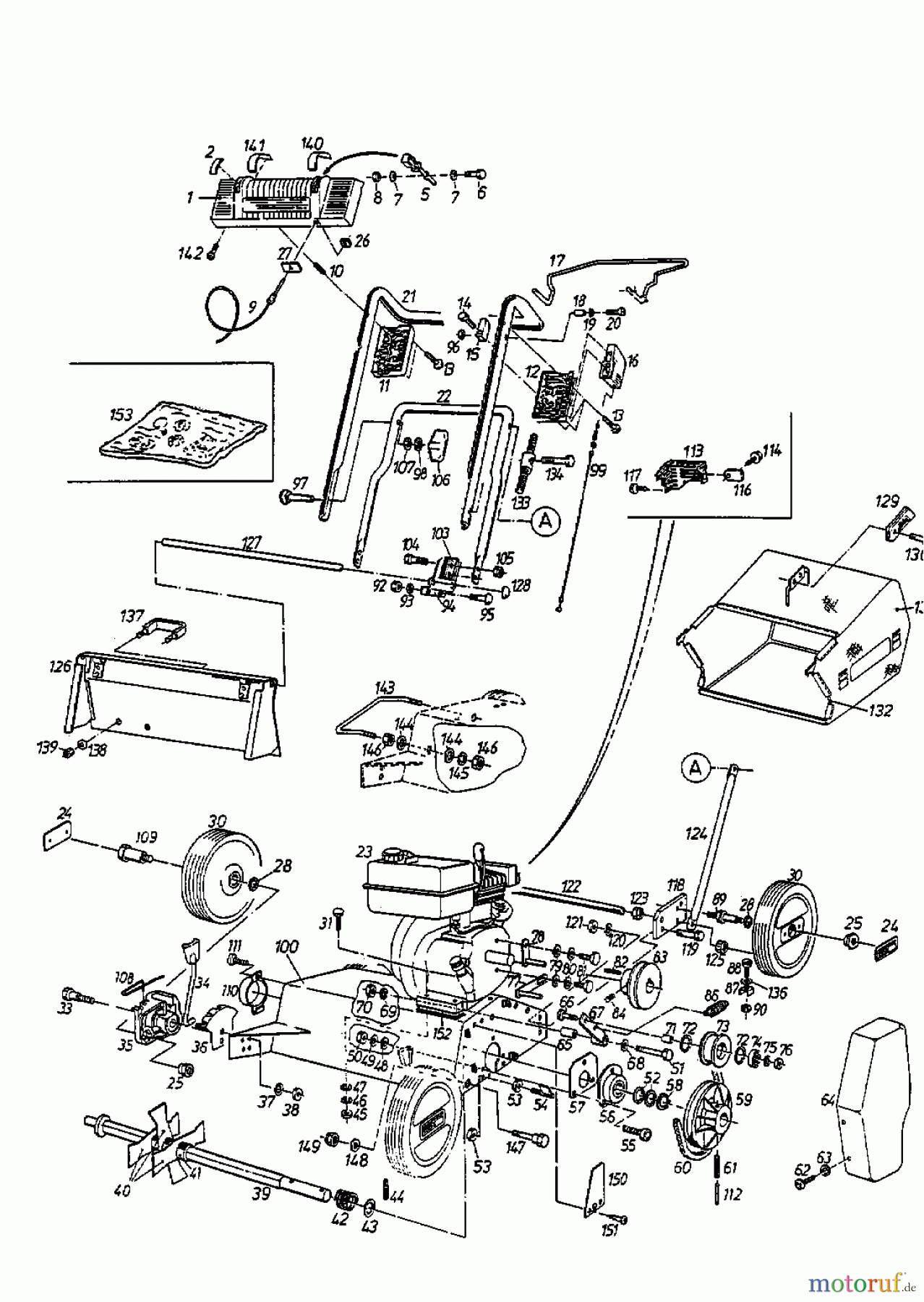  Gutbrod Scarificateur thermique MV 404 16APL01U604  (1998) Machine de base