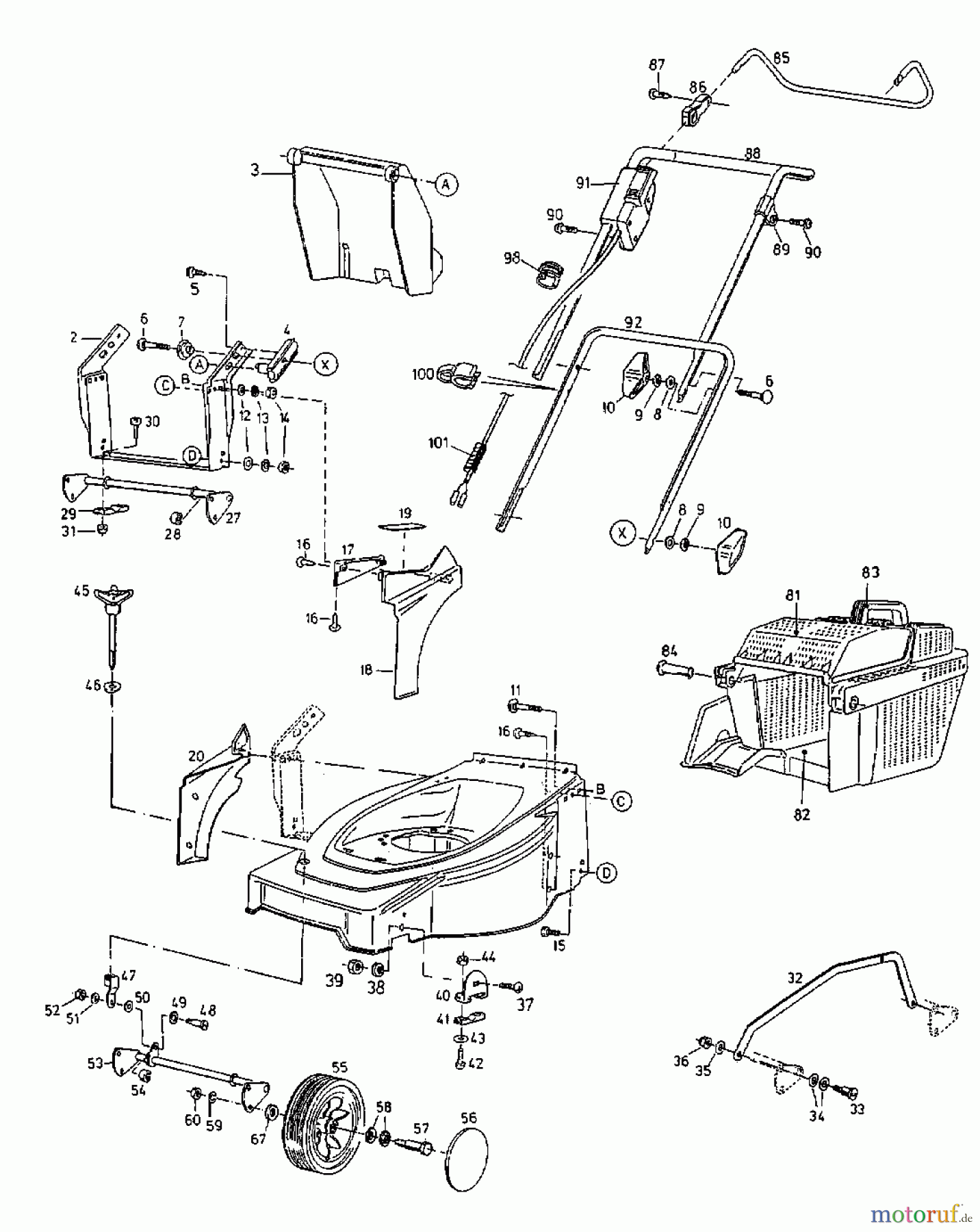 Gutbrod Akkumäher HA 42 L 18BBL5P-604 (2000) Grundgerät