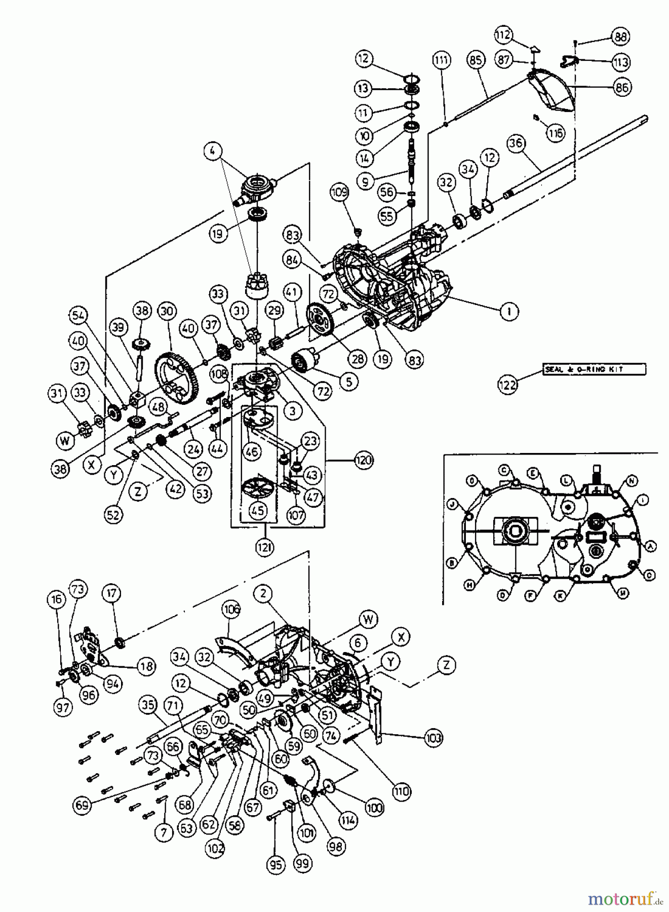  MTD ältere Modelle Rasentraktoren H 150 B 13BP418F678  (2003) Hydrostat