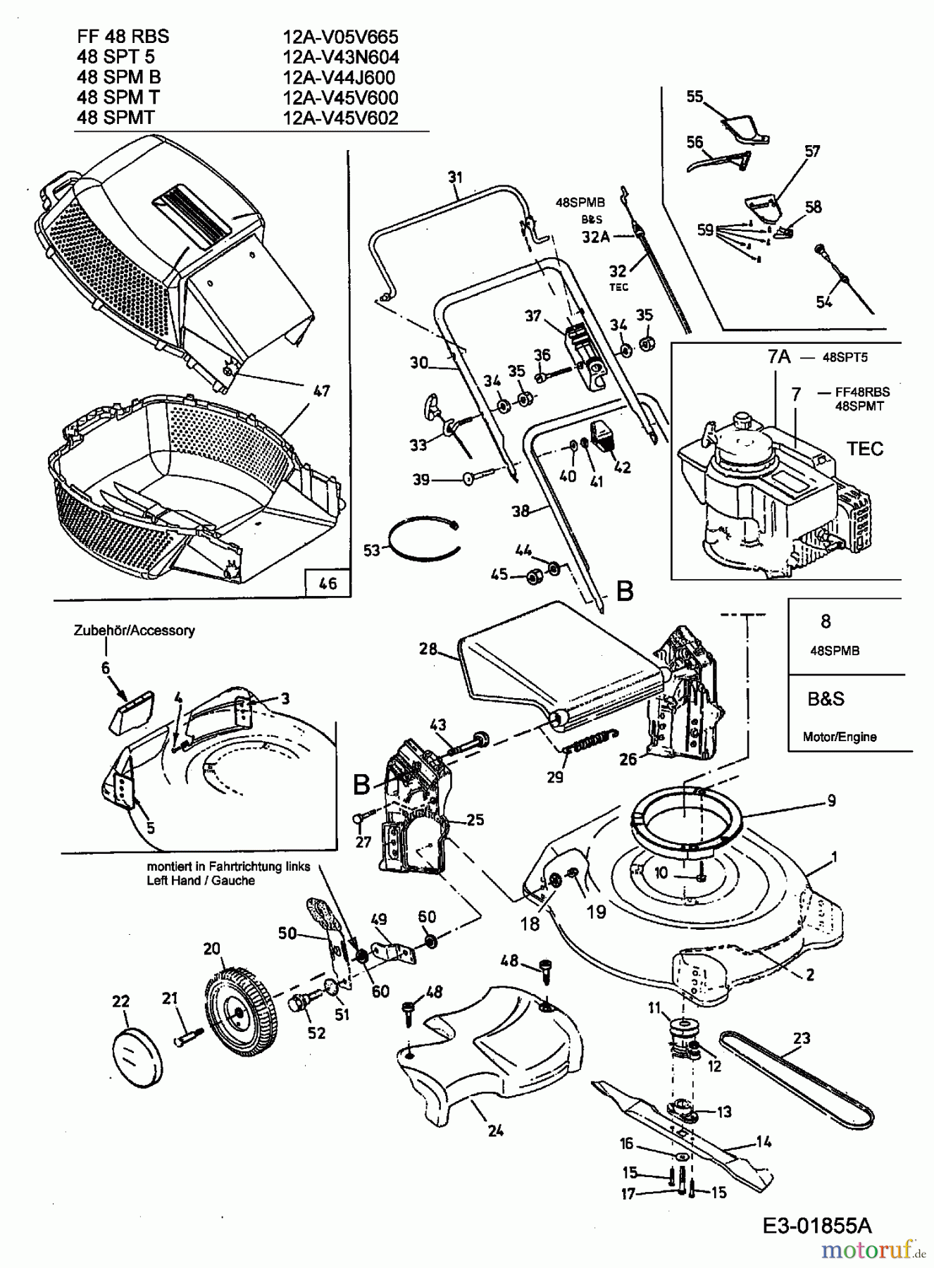  Gutbrod Motormäher mit Antrieb 48 SPT 5 12A-V43N604  (2003) Grundgerät