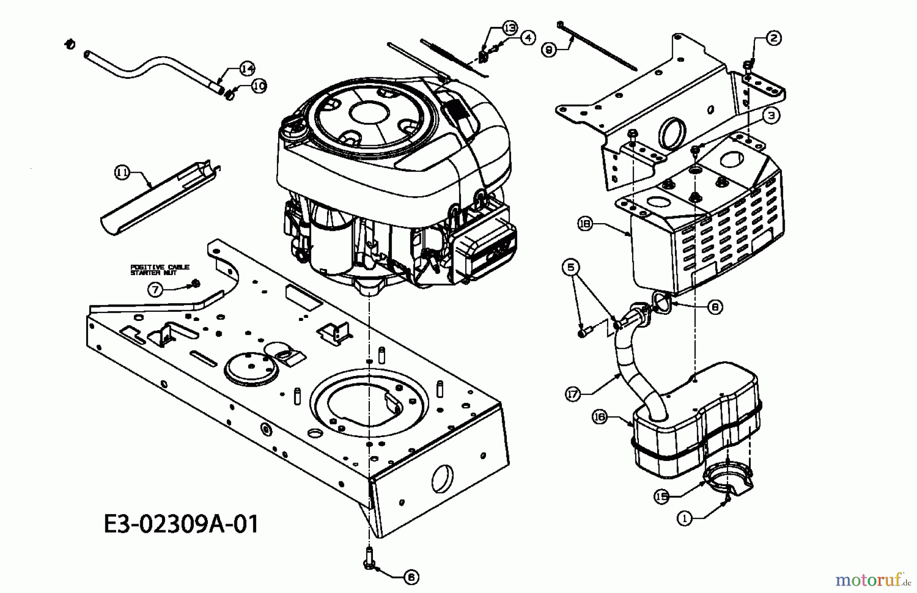  MTD Rasentraktoren RS 115/96 13AH662F600  (2005) Motorzubehör