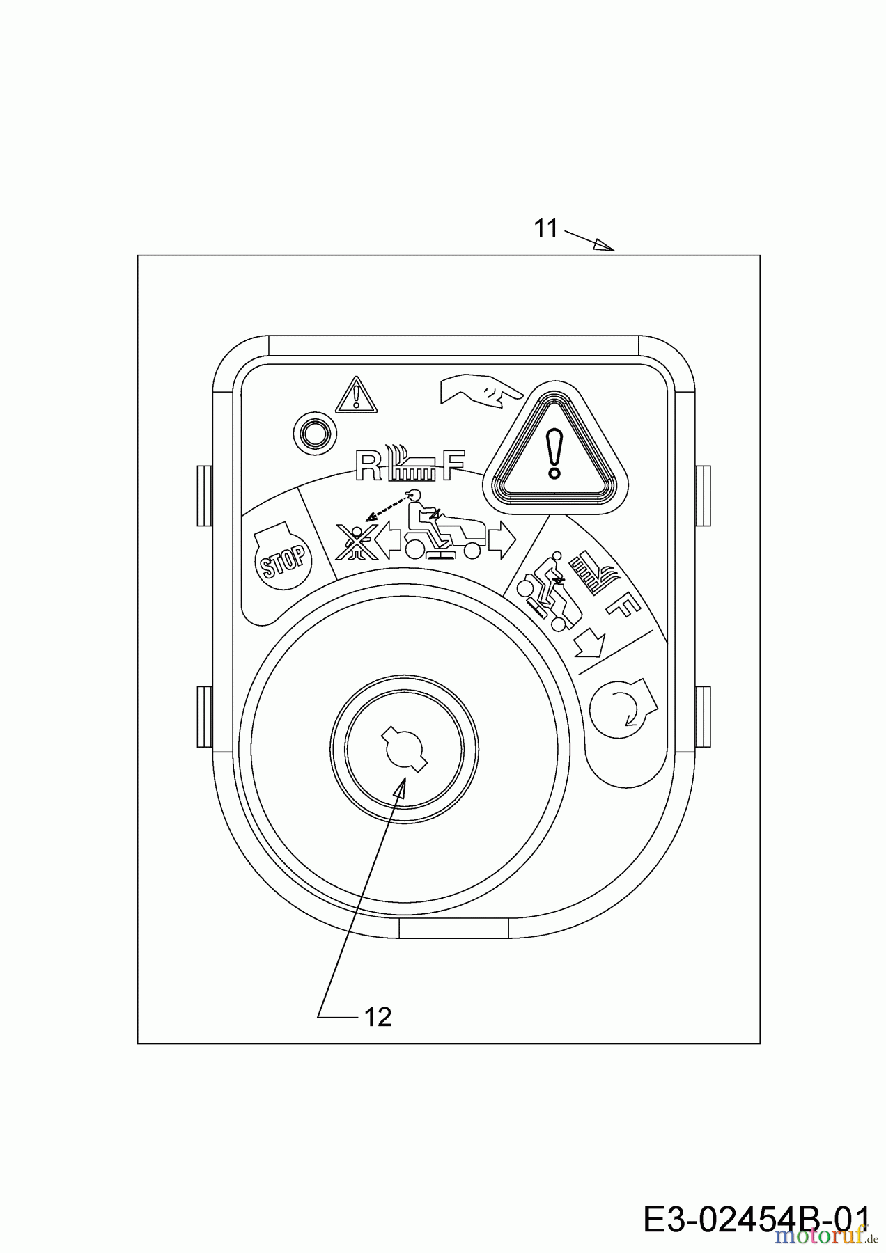  Massey Ferguson Rasentraktoren MF 42-18 ASD 13AD90GG695  (2015) Zündschloss