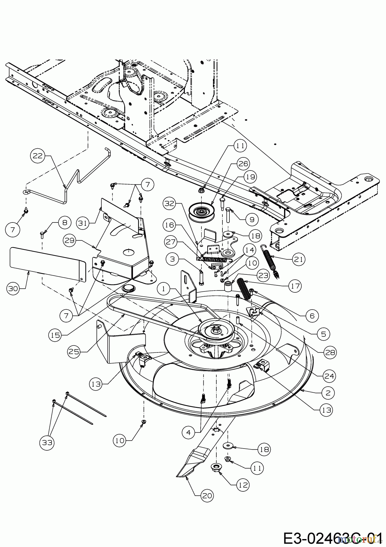  MTD Rasentraktoren Minirider 60 SDE 13AA26JC600  (2018) Mähwerk C (24