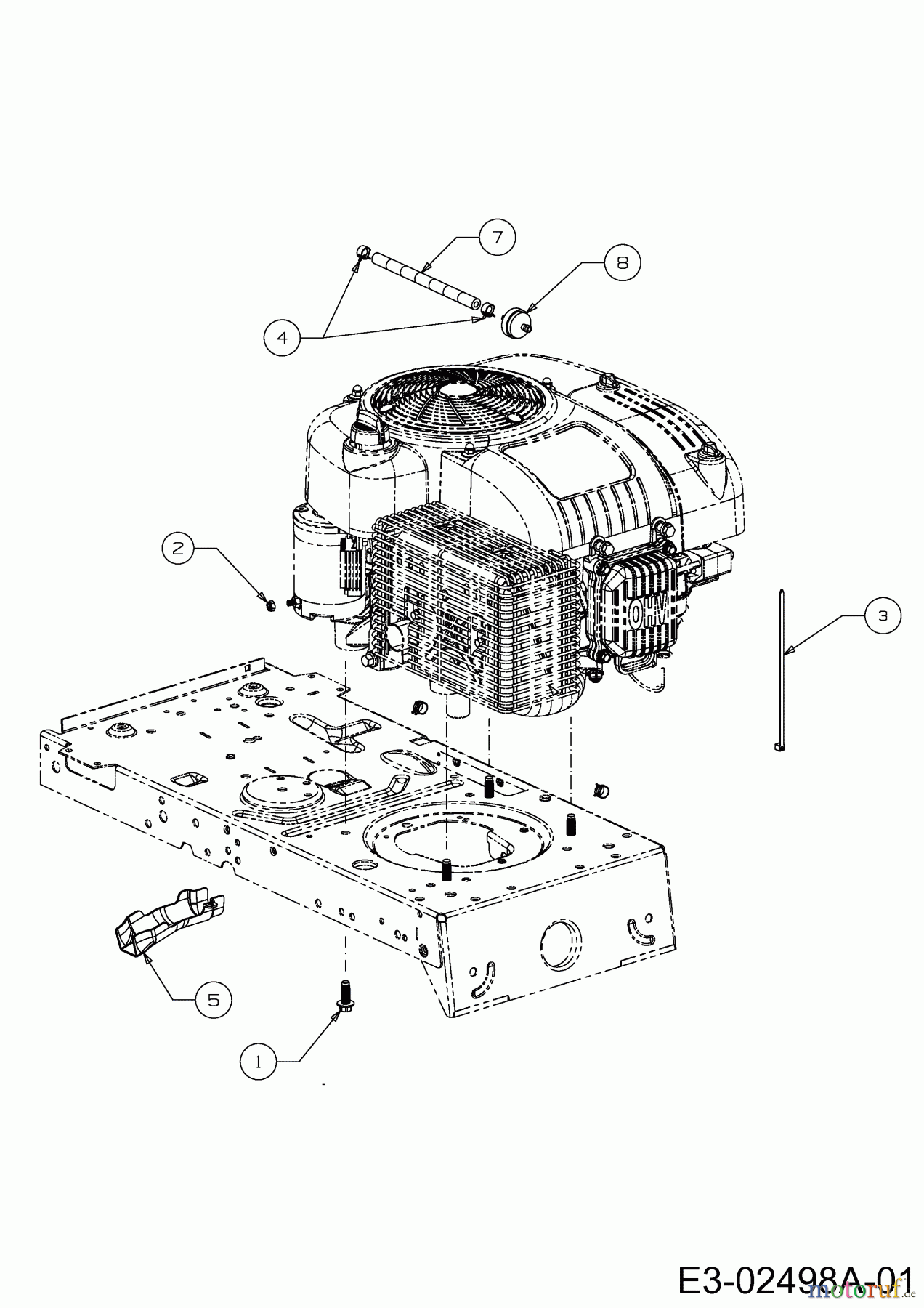  MTD Rasentraktoren 420/38 13A2765F308  (2015) Motorzubehör