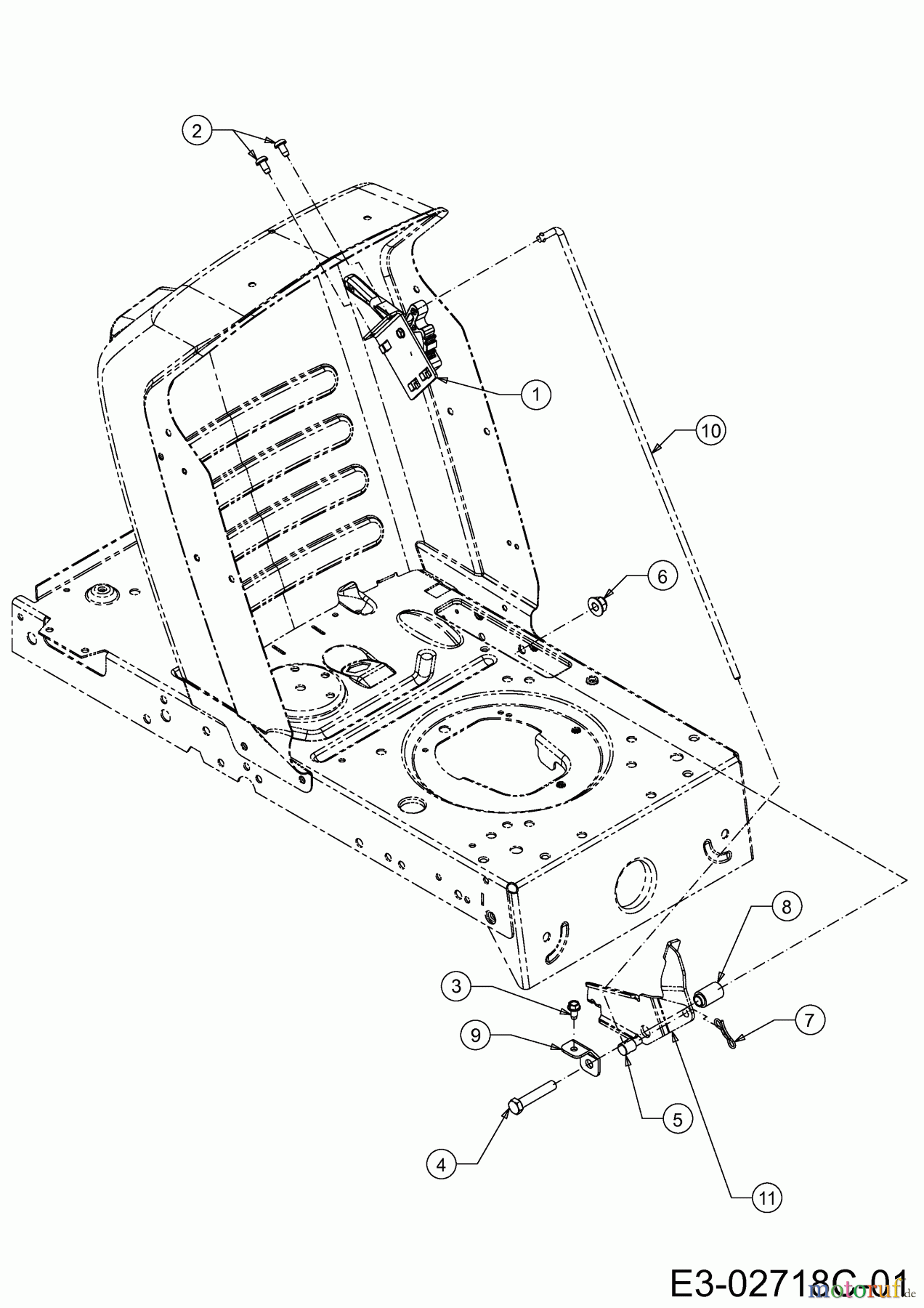  Gutbrod Rasentraktoren LX 76 R 13AH765C690  (2011) Geschwindigkeitsregelung