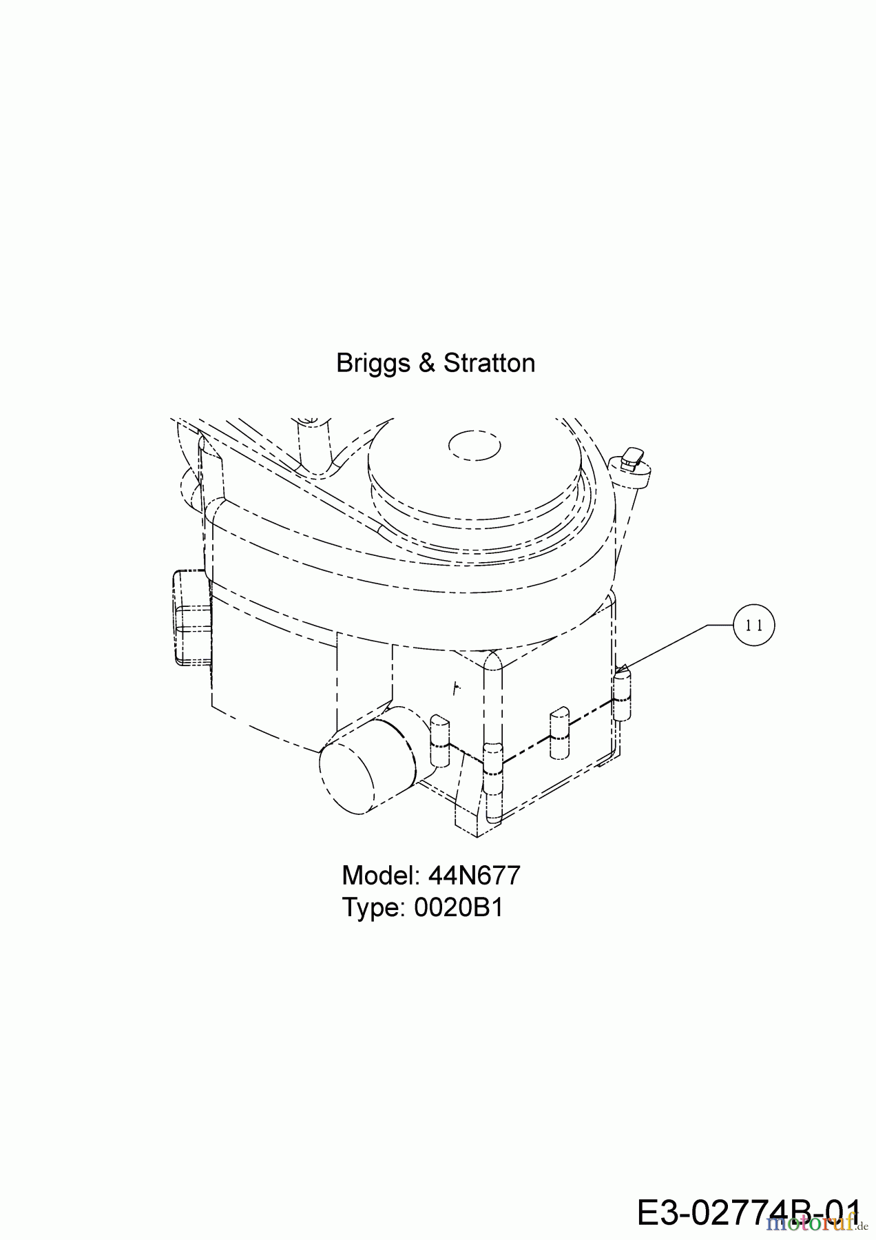  MTD Rasentraktoren 22/46 13AT77KT308  (2018) Motor Briggs & Stratton