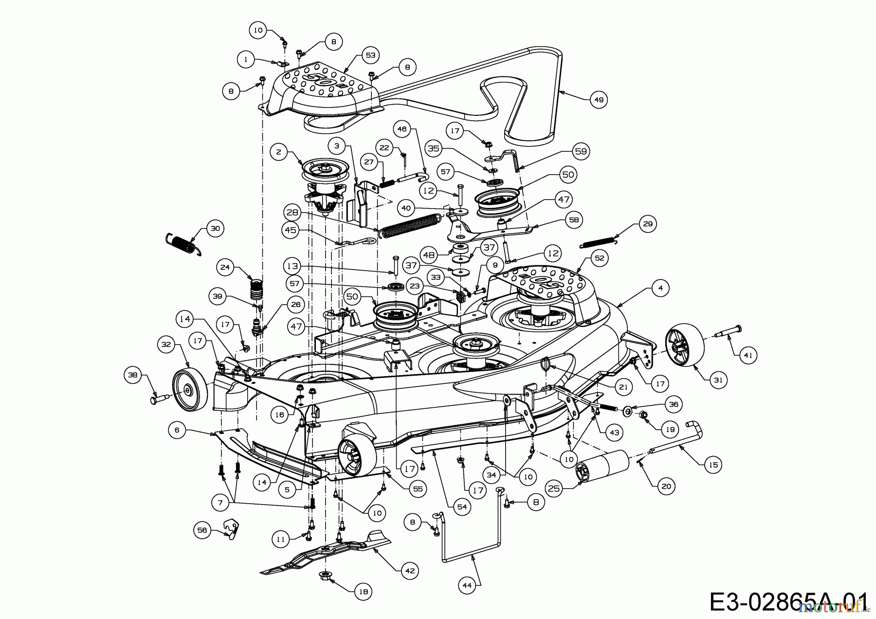 Cub Cadet Rasentraktoren LGTX 1050 13AS92AP056 (2014) Mähwerk P (50