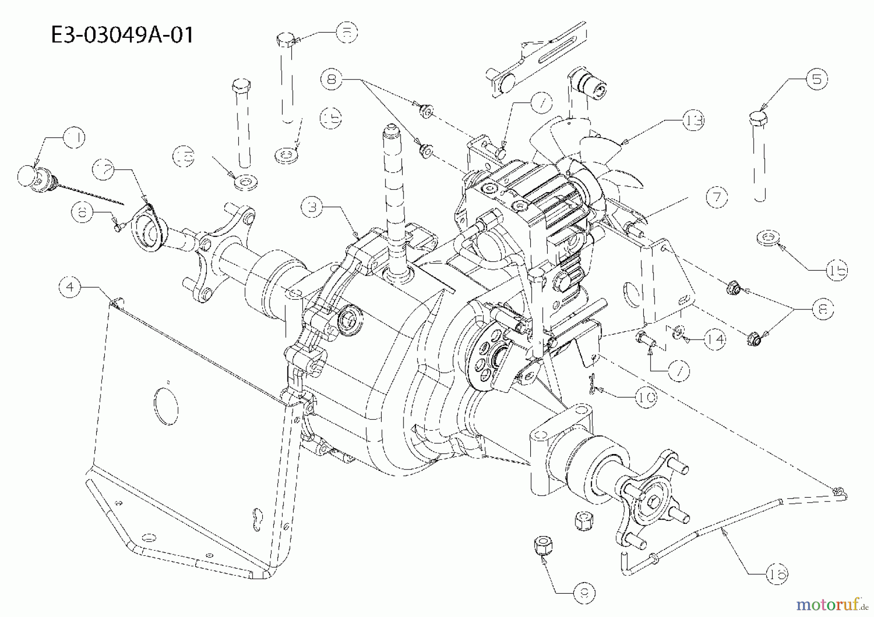  Cub Cadet Gartentraktoren HDS 2205 14A-2D7-603  (2008) Getriebe
