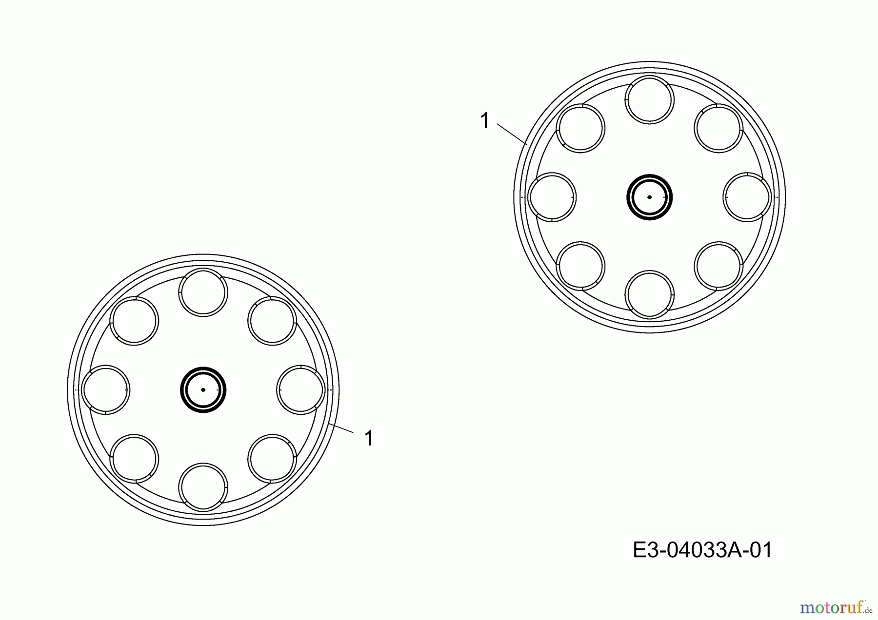 Troy-Bilt Motormäher mit Antrieb TB 260 12AVB21Q309  (2014) Radkappen