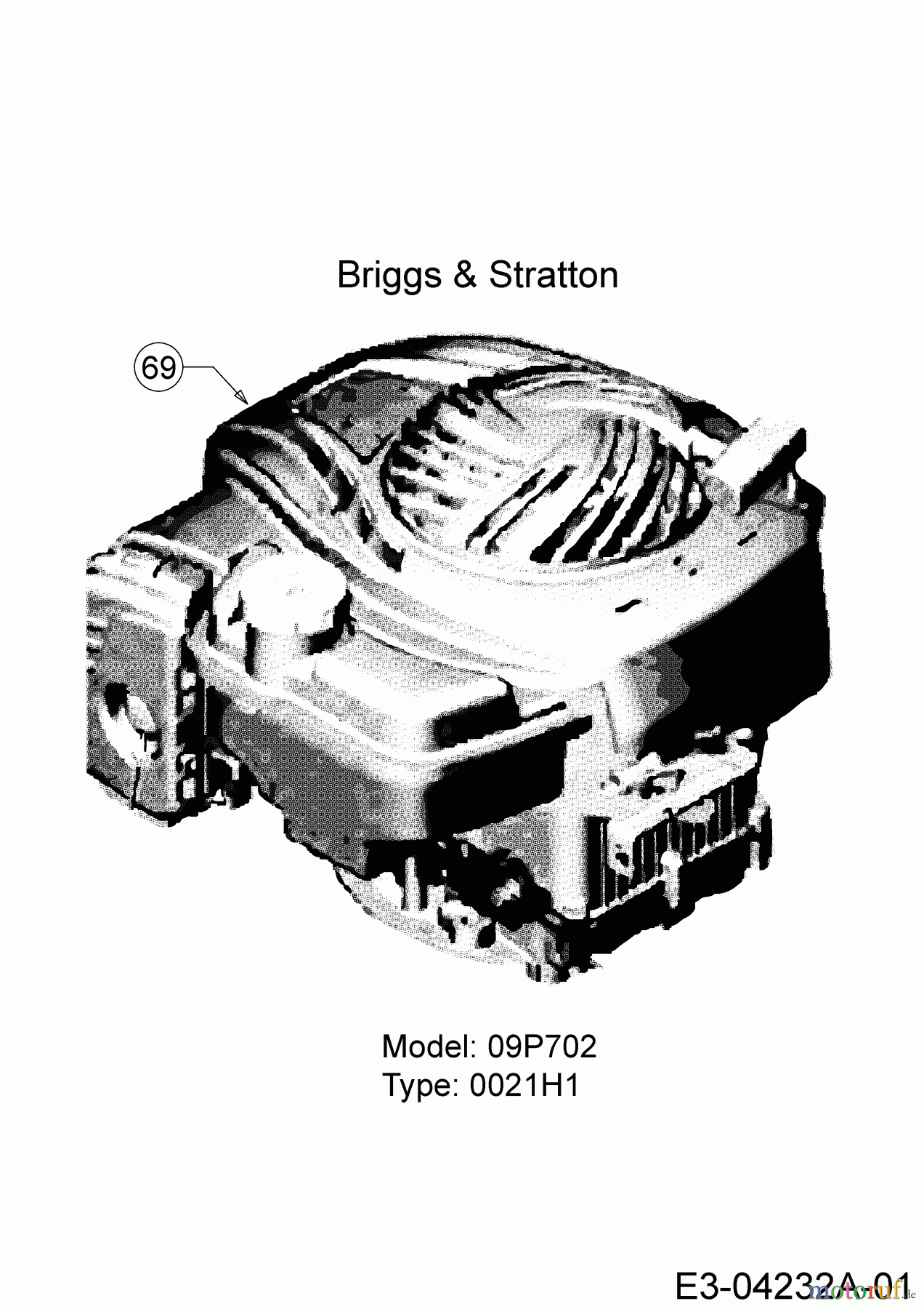  MTD Motormäher mit Antrieb Smart 53 MSPB 12A-A05D600  (2014) Motor Briggs & Stratton