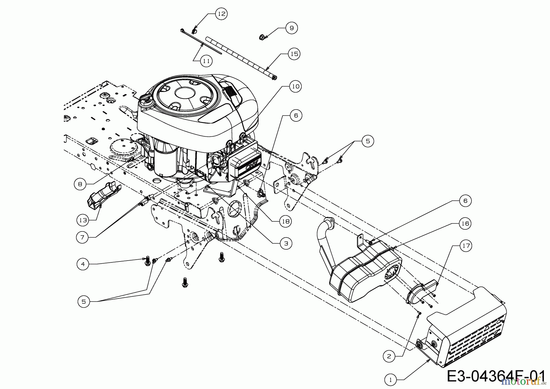  MTD Rasentraktoren Smart RC 125 13HH76KC600  (2015) Motorzubehör