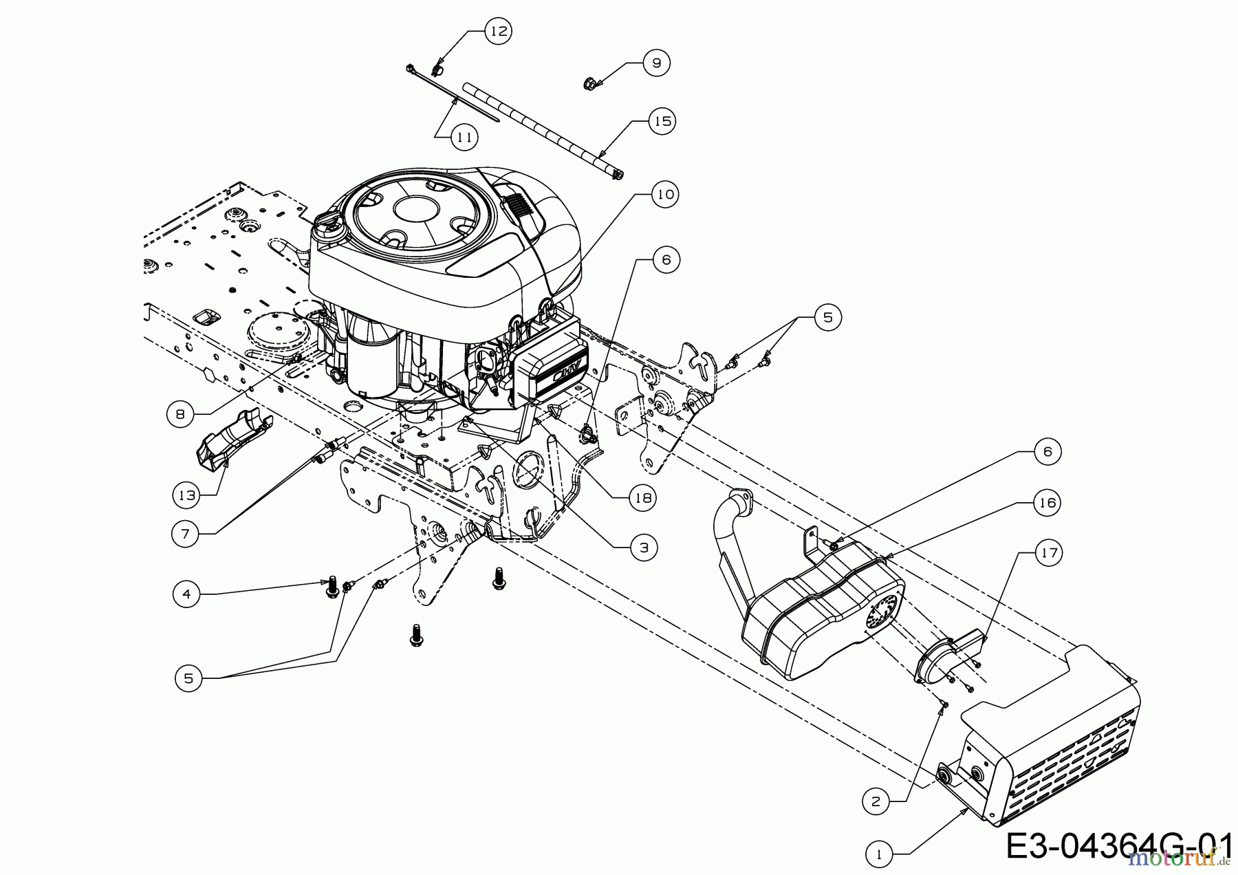 MTD Rasentraktoren Smart RC 125 13HH76KC600  (2016) Motorzubehör