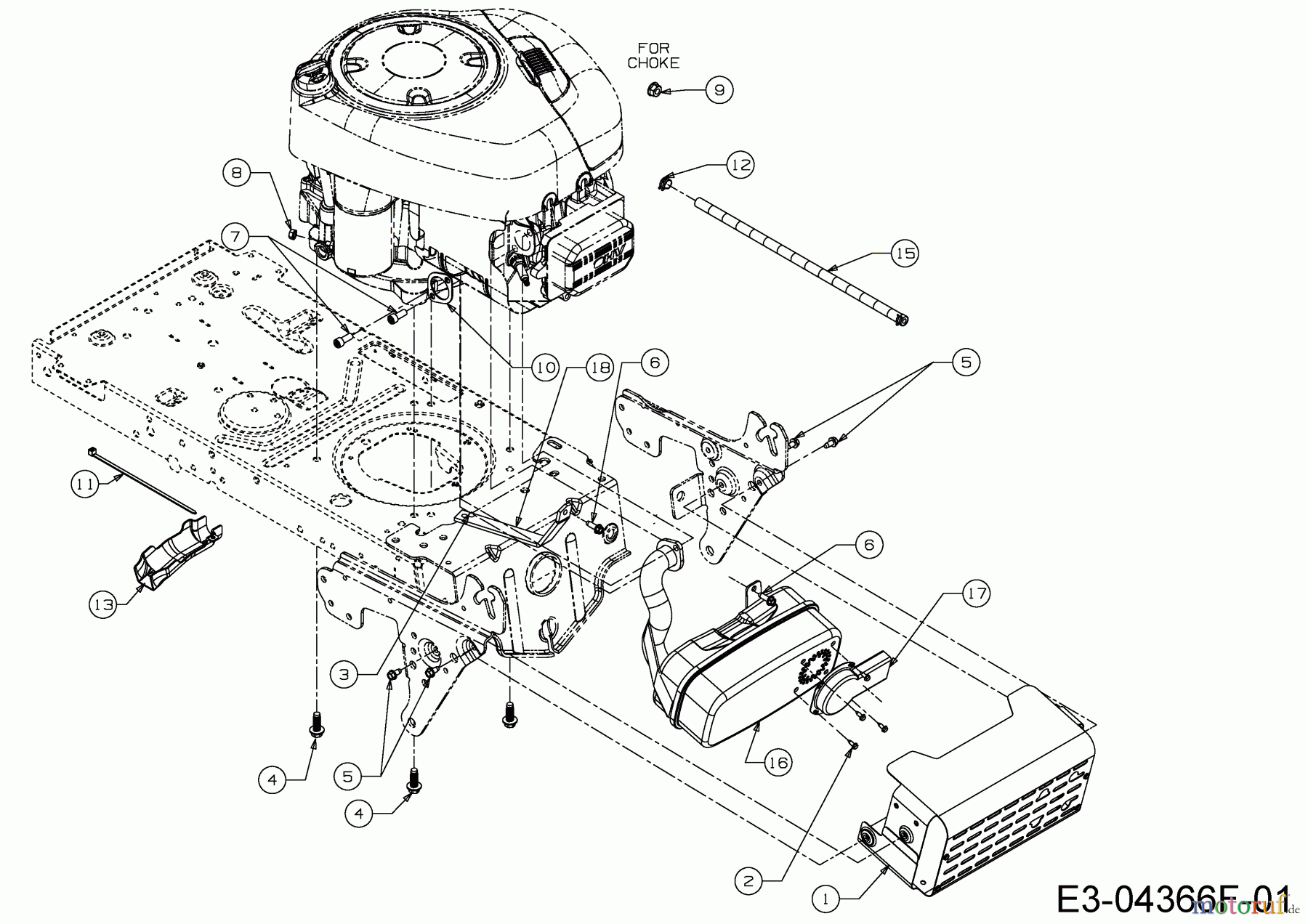  B Power Rasentraktoren BT 155-96 LH 2 13HM79KF648  (2015) Motorzubehör