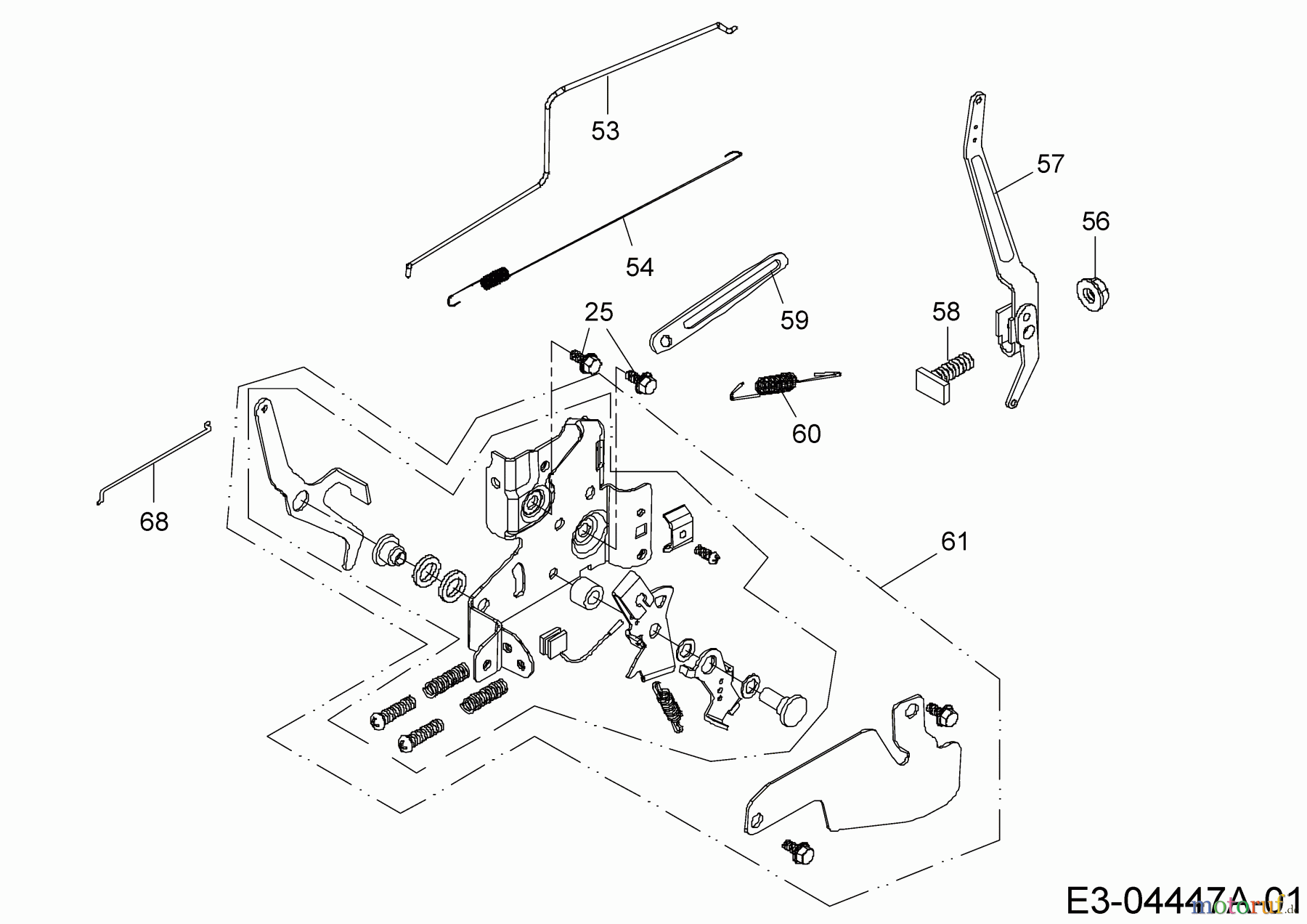  MTD-Motoren MTD vertikal 1 P 65 WHA 752Z1P65WHA  (2009) Regler