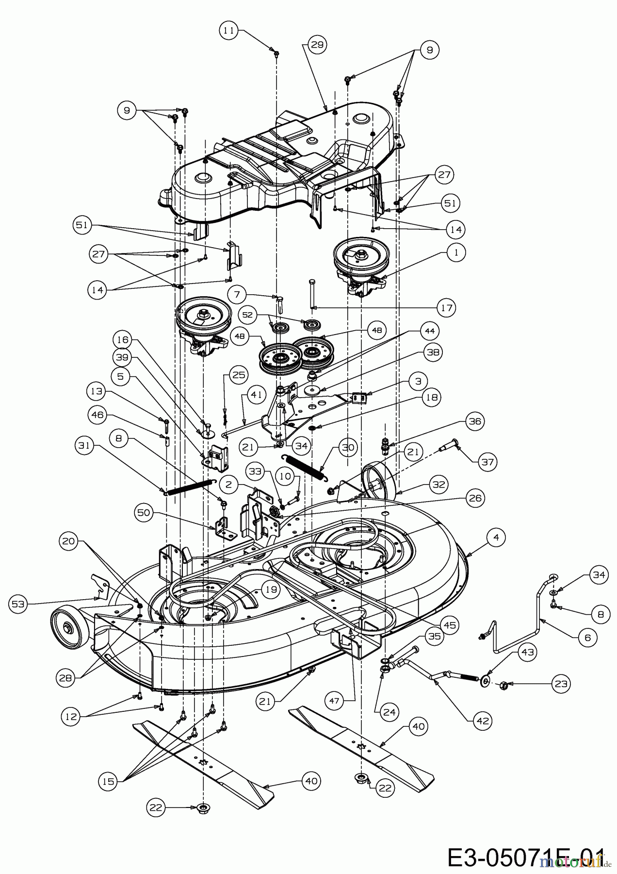  Colombia Rasentraktoren PX 18 KT 107 H 13CG79GG646  (2014) Mähwerk G (42