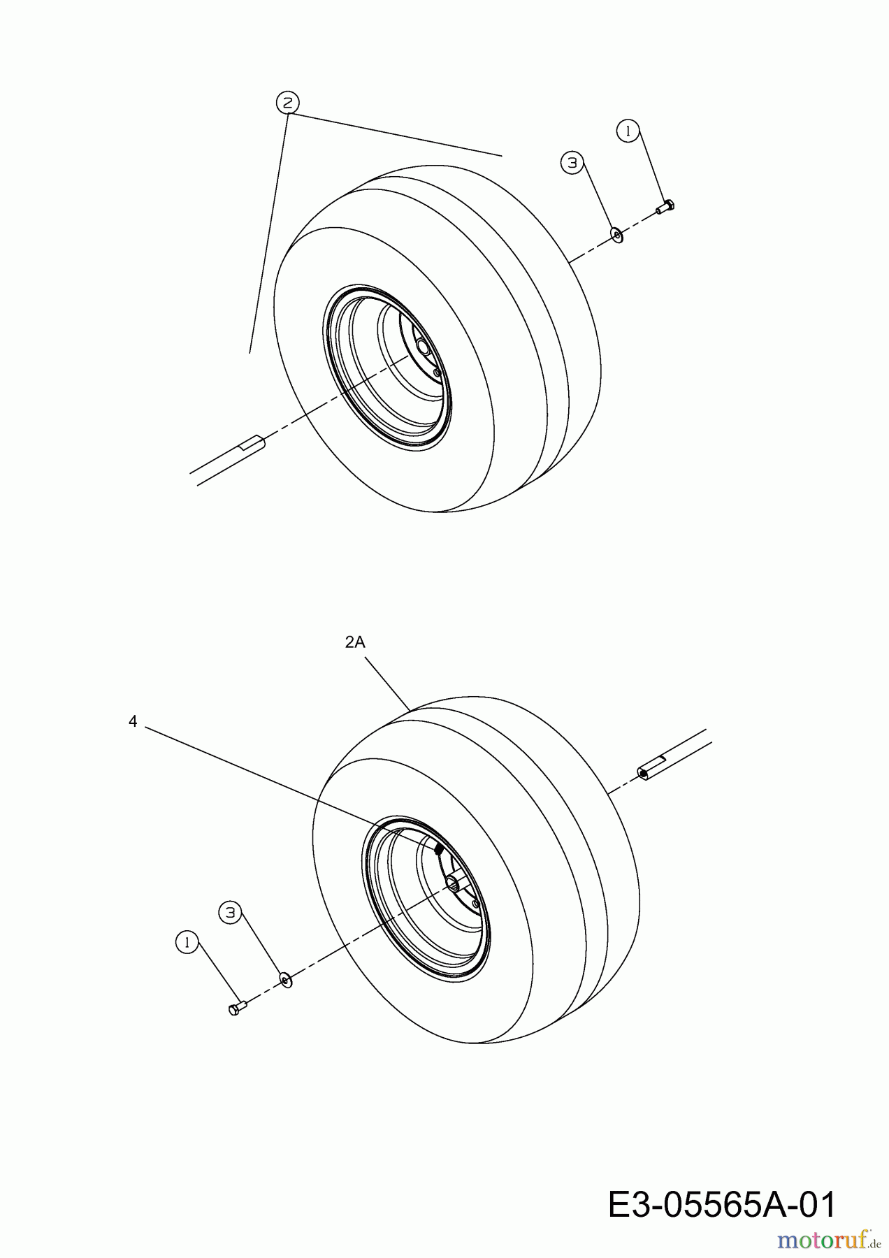 Bestgreen Rasentraktoren BM 20105 HRBK 13AT715N655  (2012) Räder hinten 18x9.5