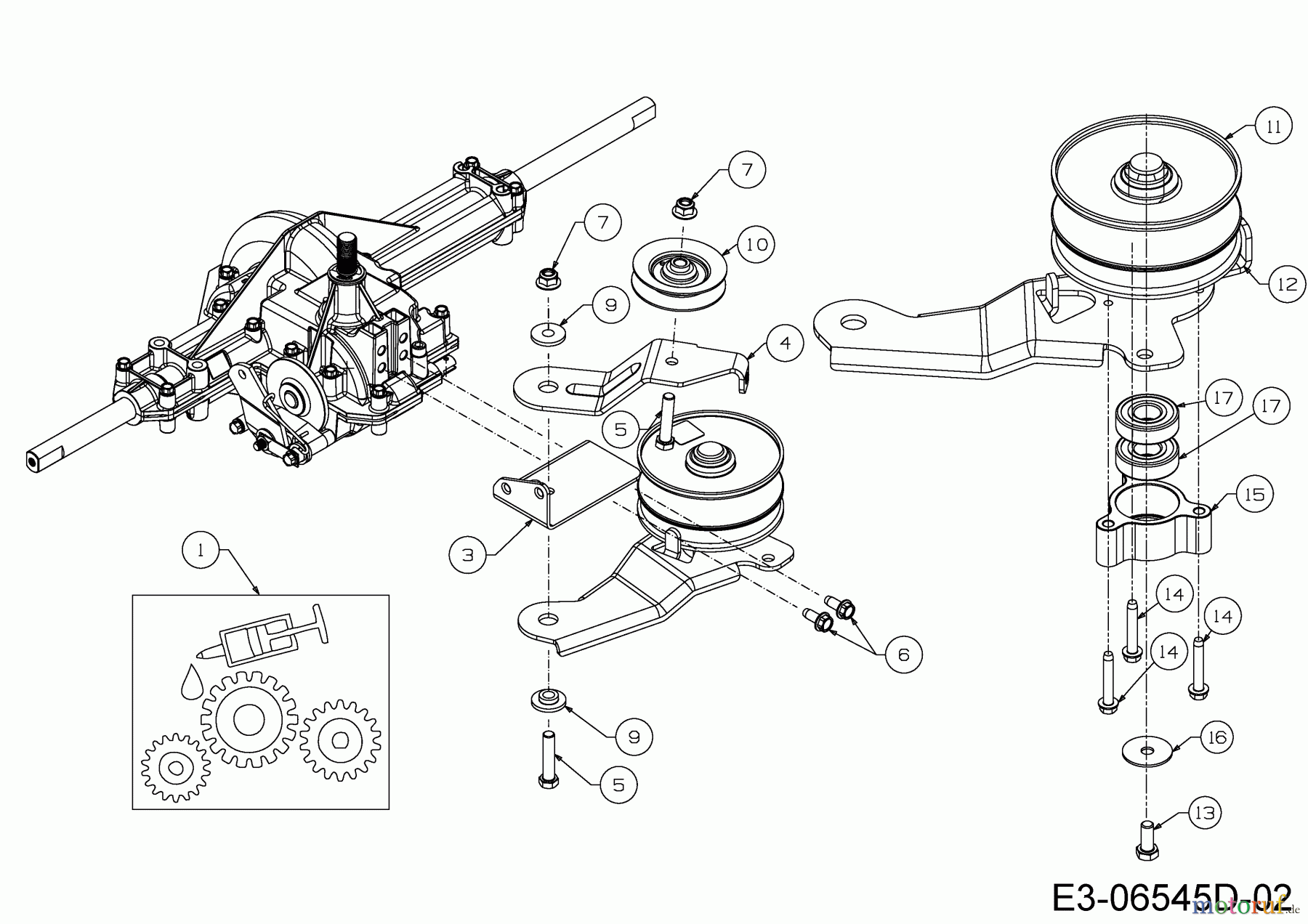  MTD Rasentraktoren Smart RG 145 13HM76KG600  (2015) Variator