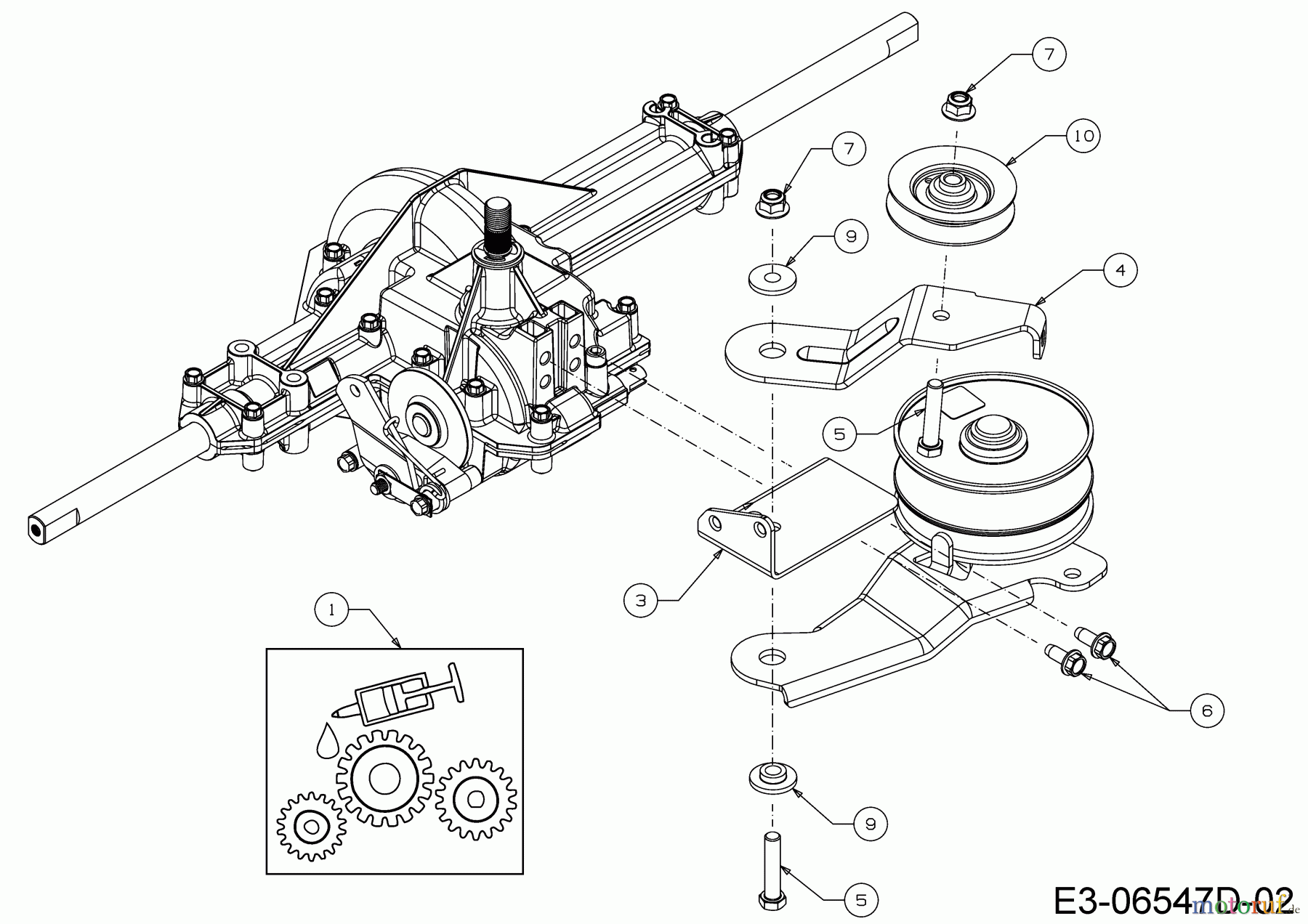  MTD Rasentraktoren MTD 76 13H2765F600  (2018) Spannrolle Getriebe