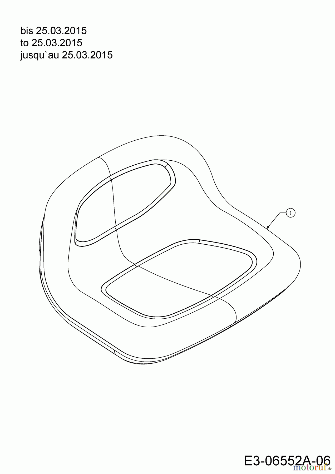  Black Edition Rasentraktoren 200-107 Twin 13HT797G615  (2015) Sitz bis 25.03.2015