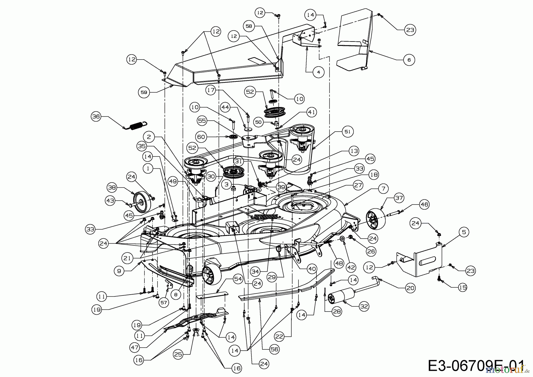  Cub Cadet Gartentraktoren CC 1224 KHP 14HQ94AP603  (2015) Mähwerk P (50