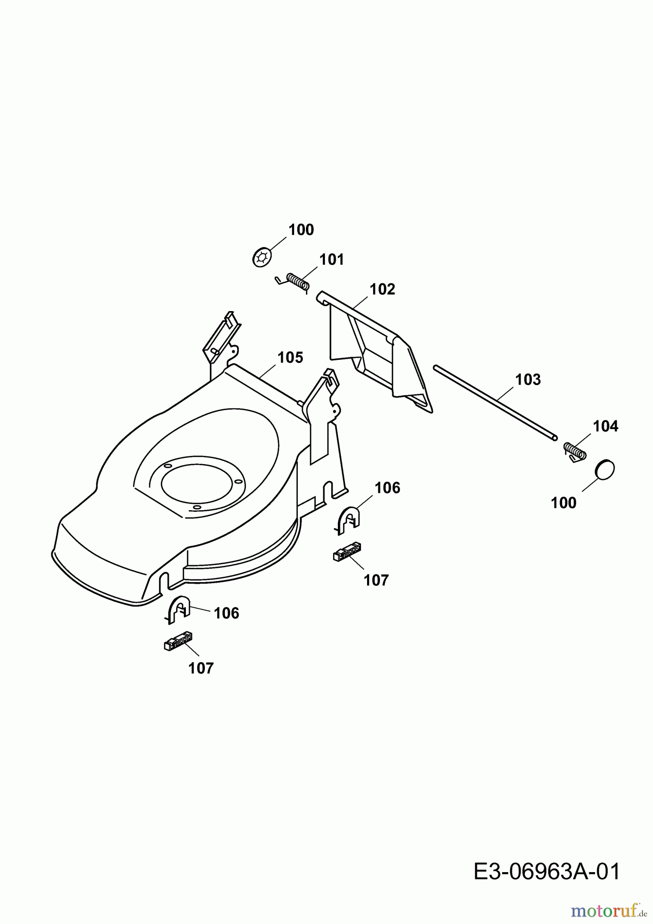  Yard-Man Motormäher mit Antrieb YM 5521 SPO-L 12AWC5JT643  (2011) Mähwerksgehäuse