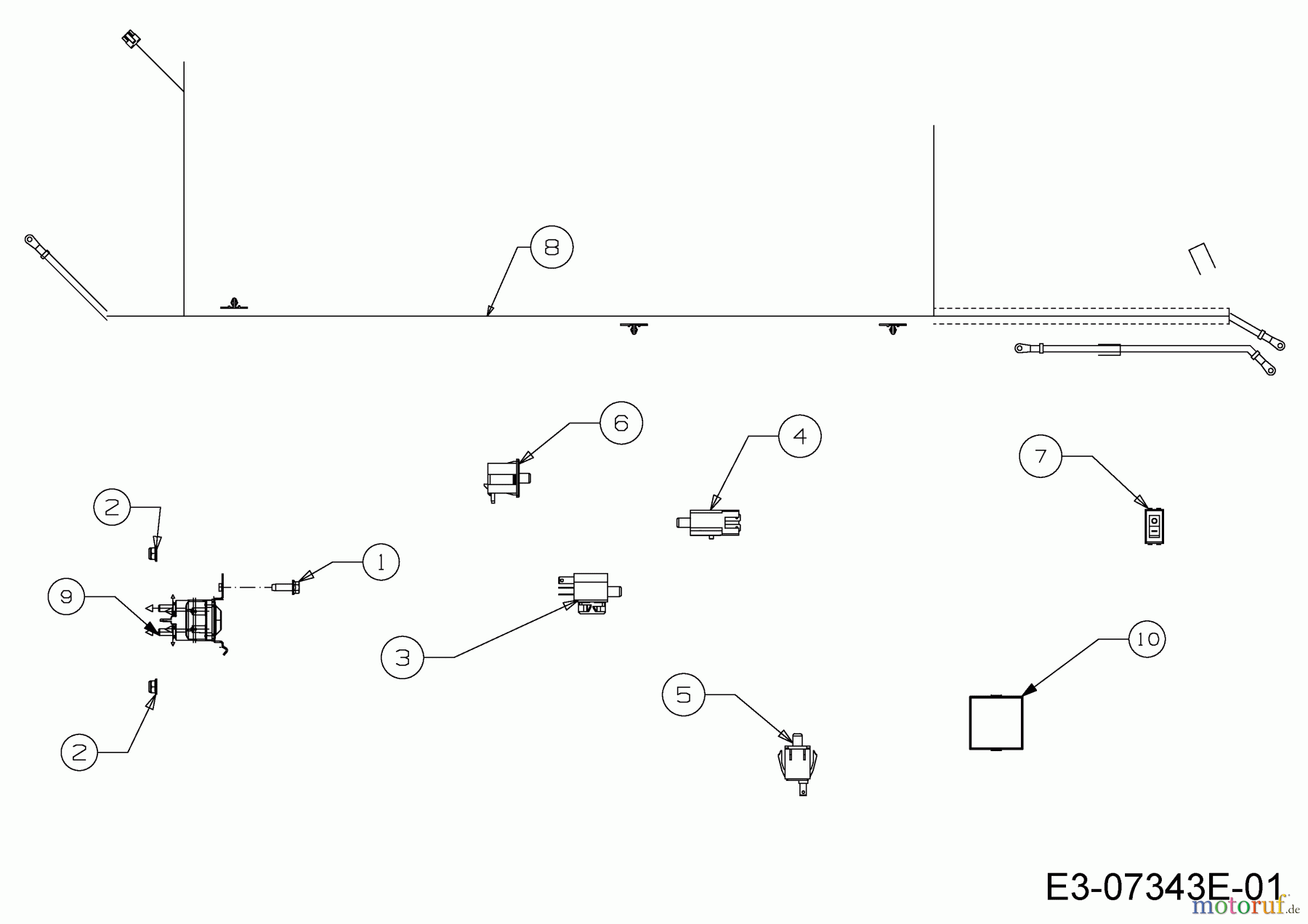  Massey Ferguson Rasentraktoren MF 42-18 ASD 13AD90GG695  (2015) Elektroteile