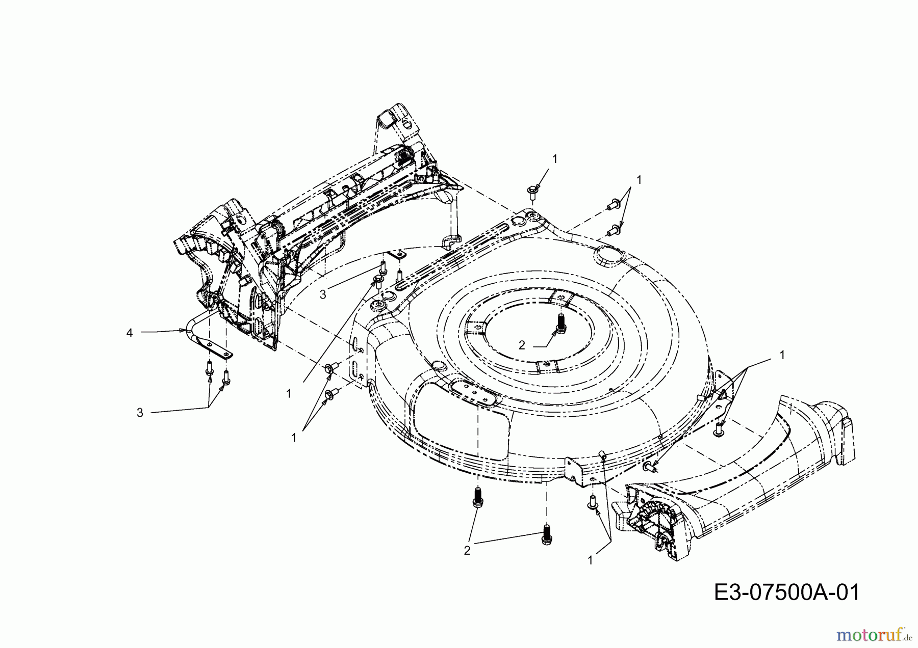  MTD Motormäher mit Antrieb SP 53 HWB 12A-B28R678  (2012) Sicherheitsbügel